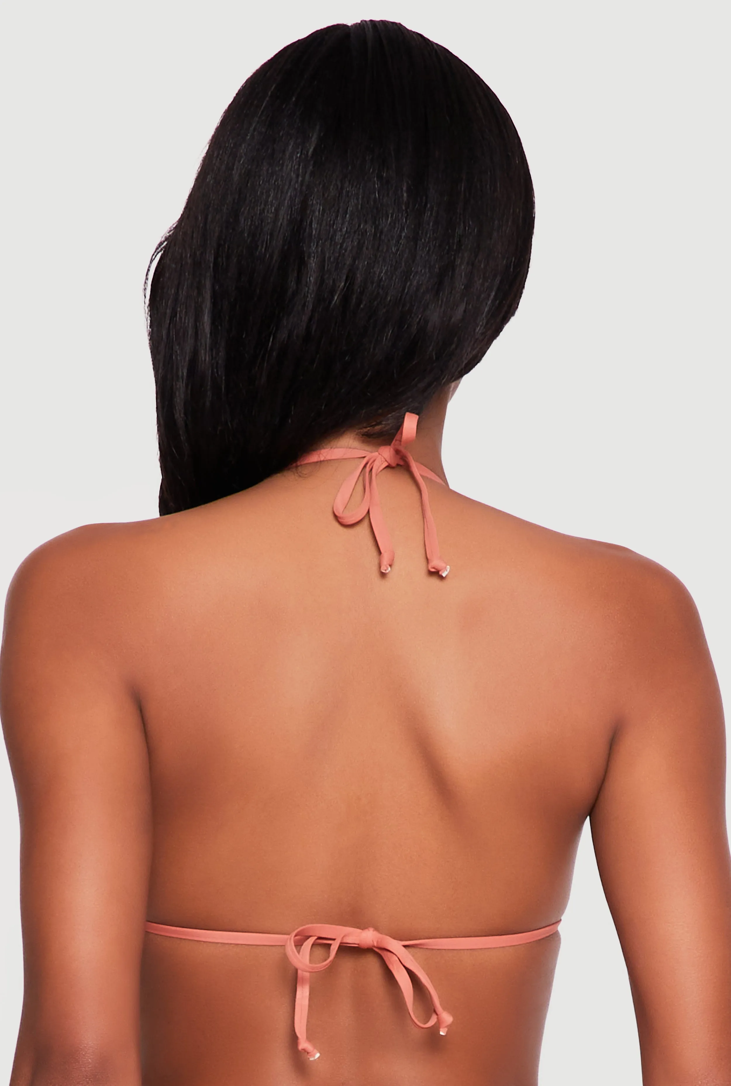 Triangular Swim Bikini Top with Metallic Beach Charms sold by Rainbow product image thumbnail 5