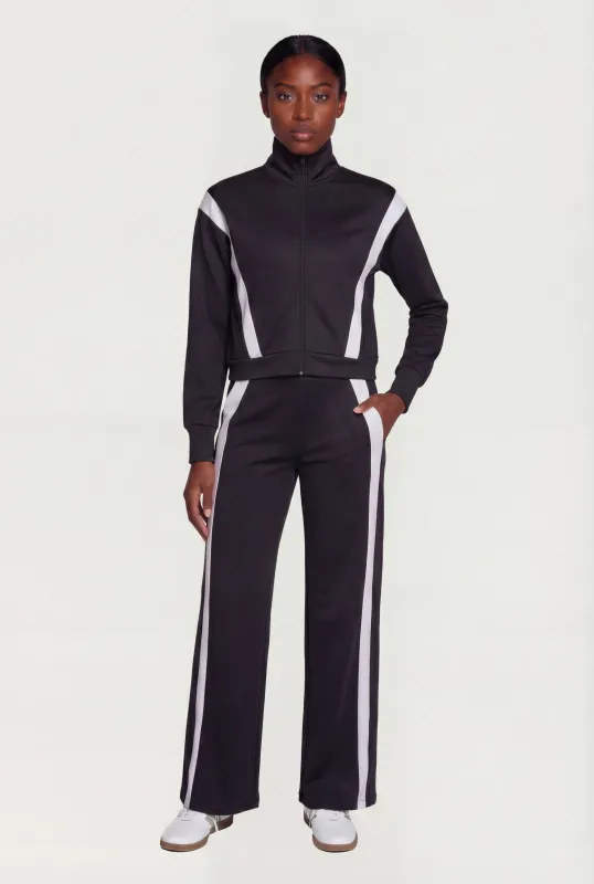 Side Contrast Trim Active Pants sold by Rainbow