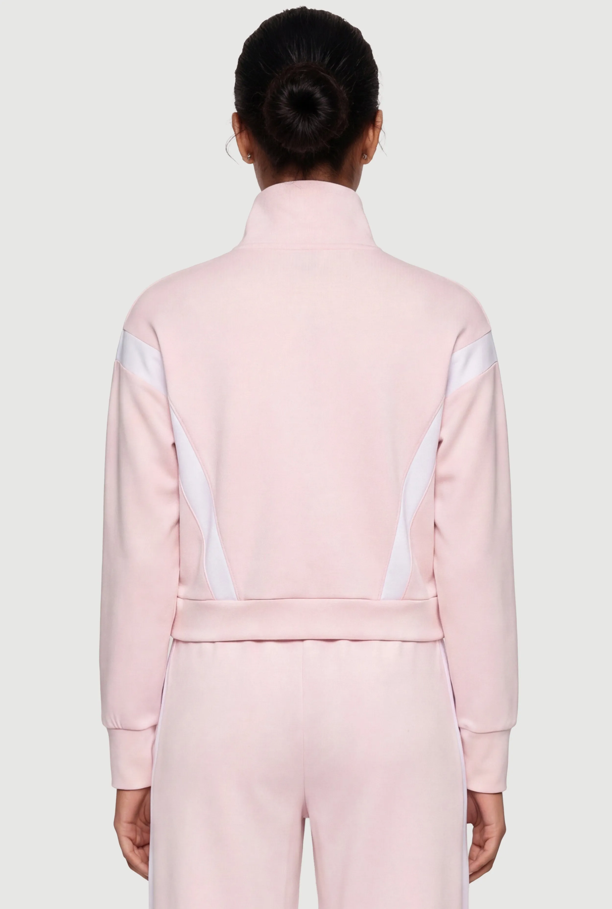 Contrast Trim Zip Front Mock Neck Active Jacket sold by Rainbow product image thumbnail 5