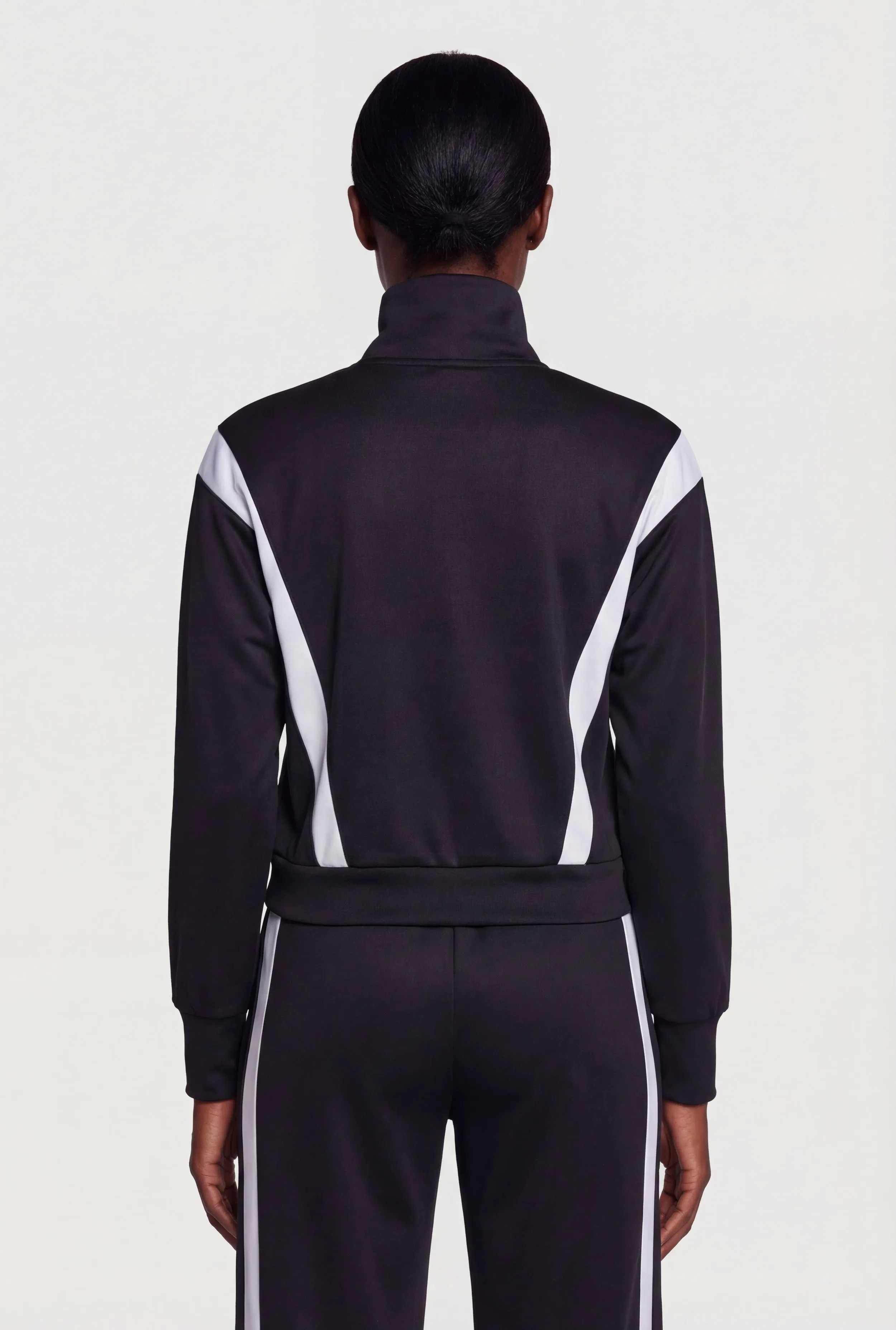 Contrast Trim Zip Front Mock Neck Active Jacket sold by Rainbow product image thumbnail 5