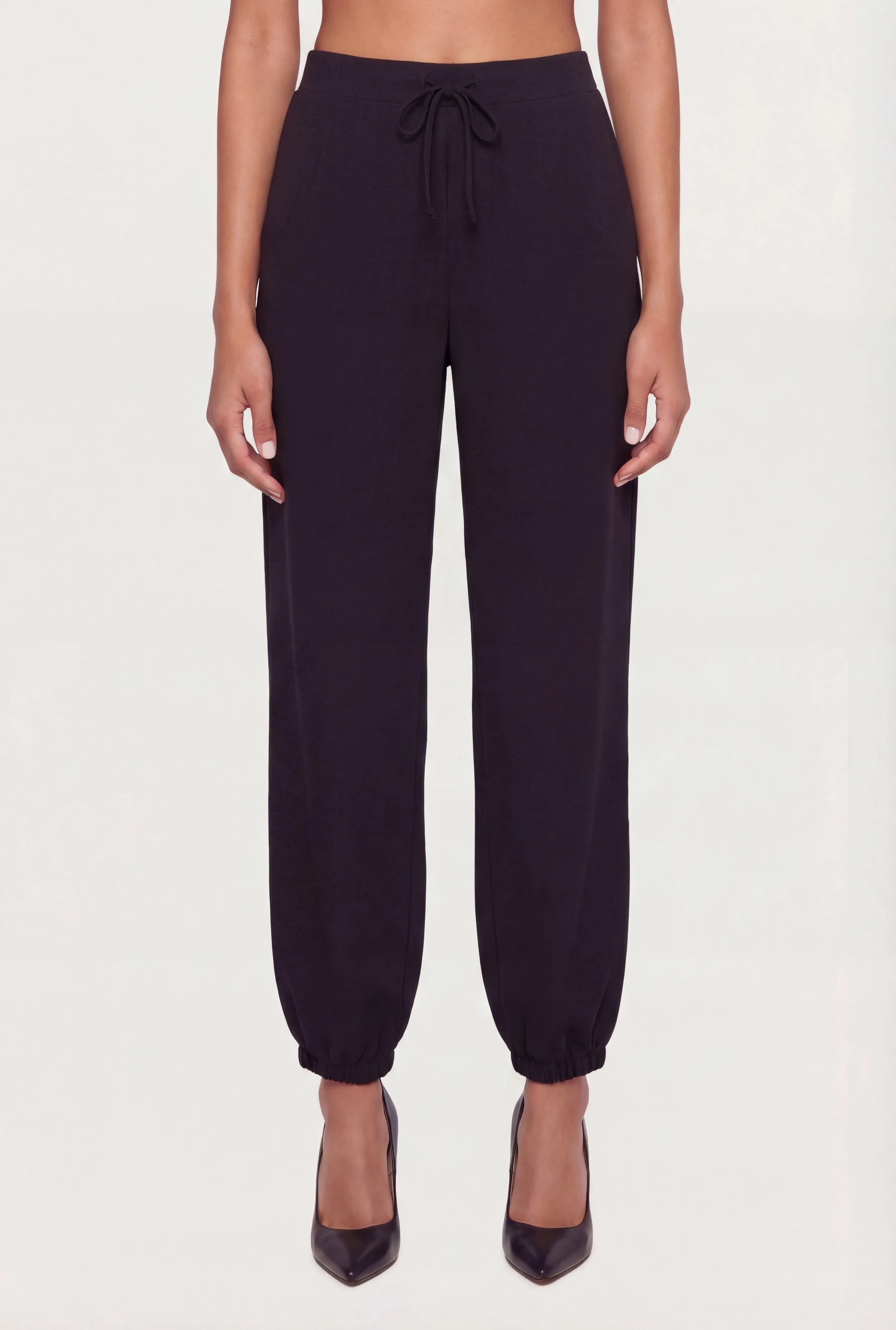 Faux Drawstring High Waisted Tapered Pants sold by Rainbow product image thumbnail 3