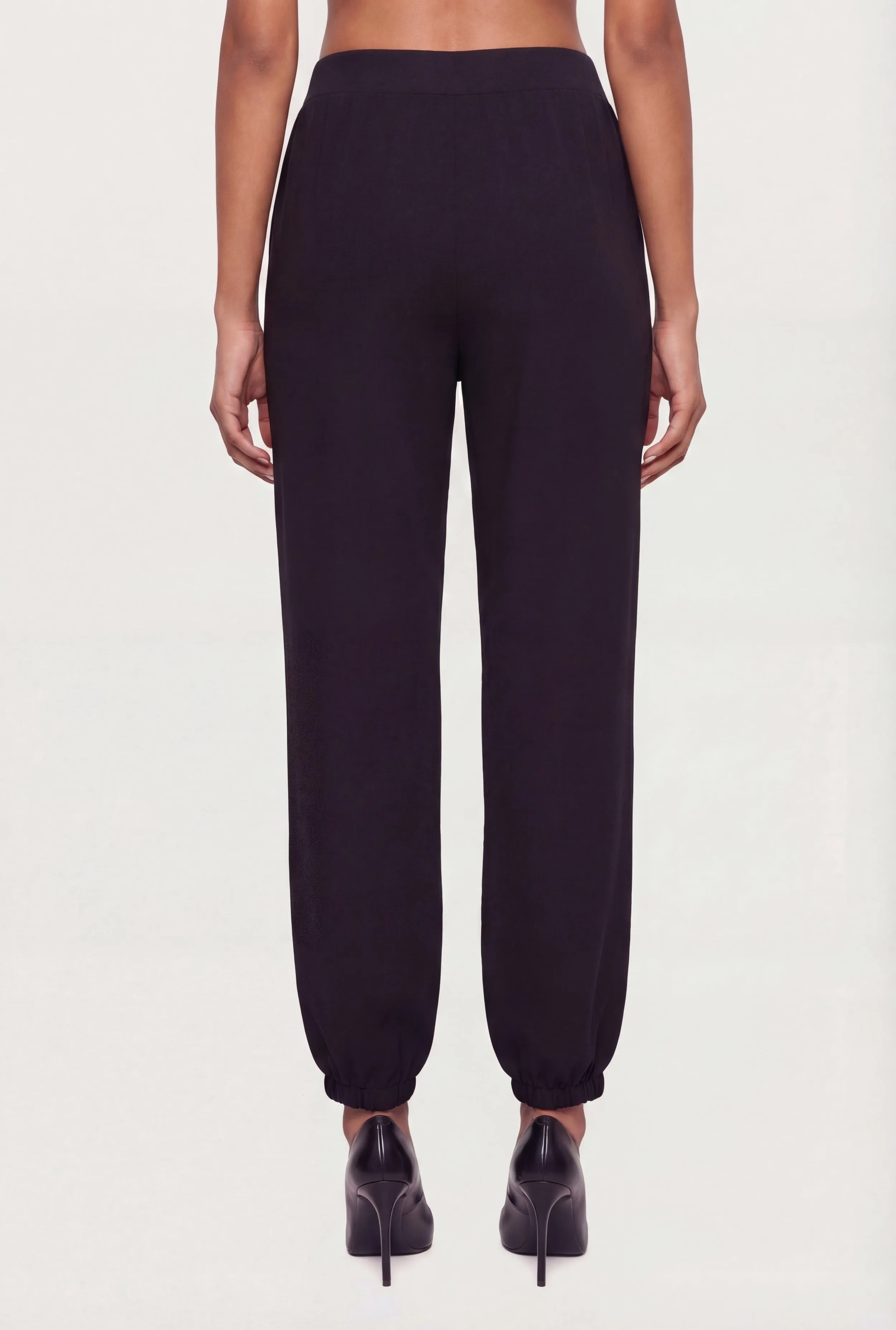 Faux Drawstring High Waisted Tapered Pants sold by Rainbow product image thumbnail 5