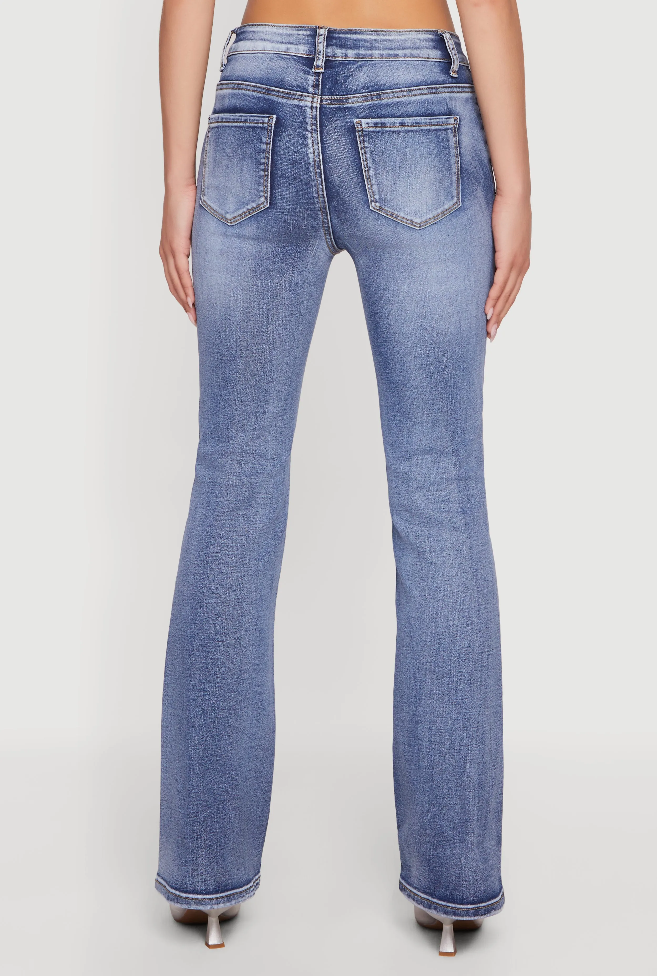 Trendy Mid Rise Whiskered Bootcut Jeans sold by Rainbow product image thumbnail 5