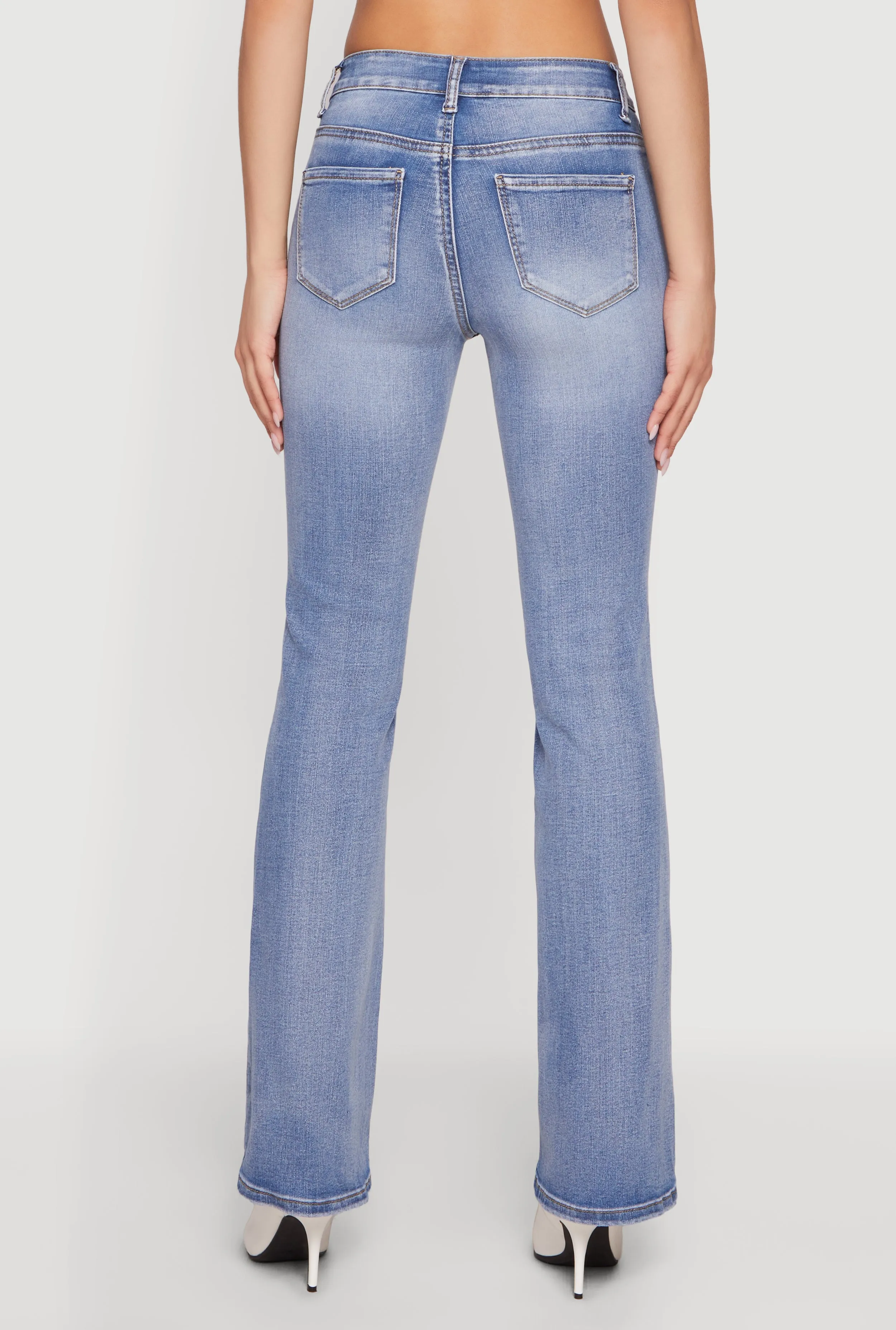 Trendy Mid Rise Whiskered Bootcut Jeans sold by Rainbow product image thumbnail 5