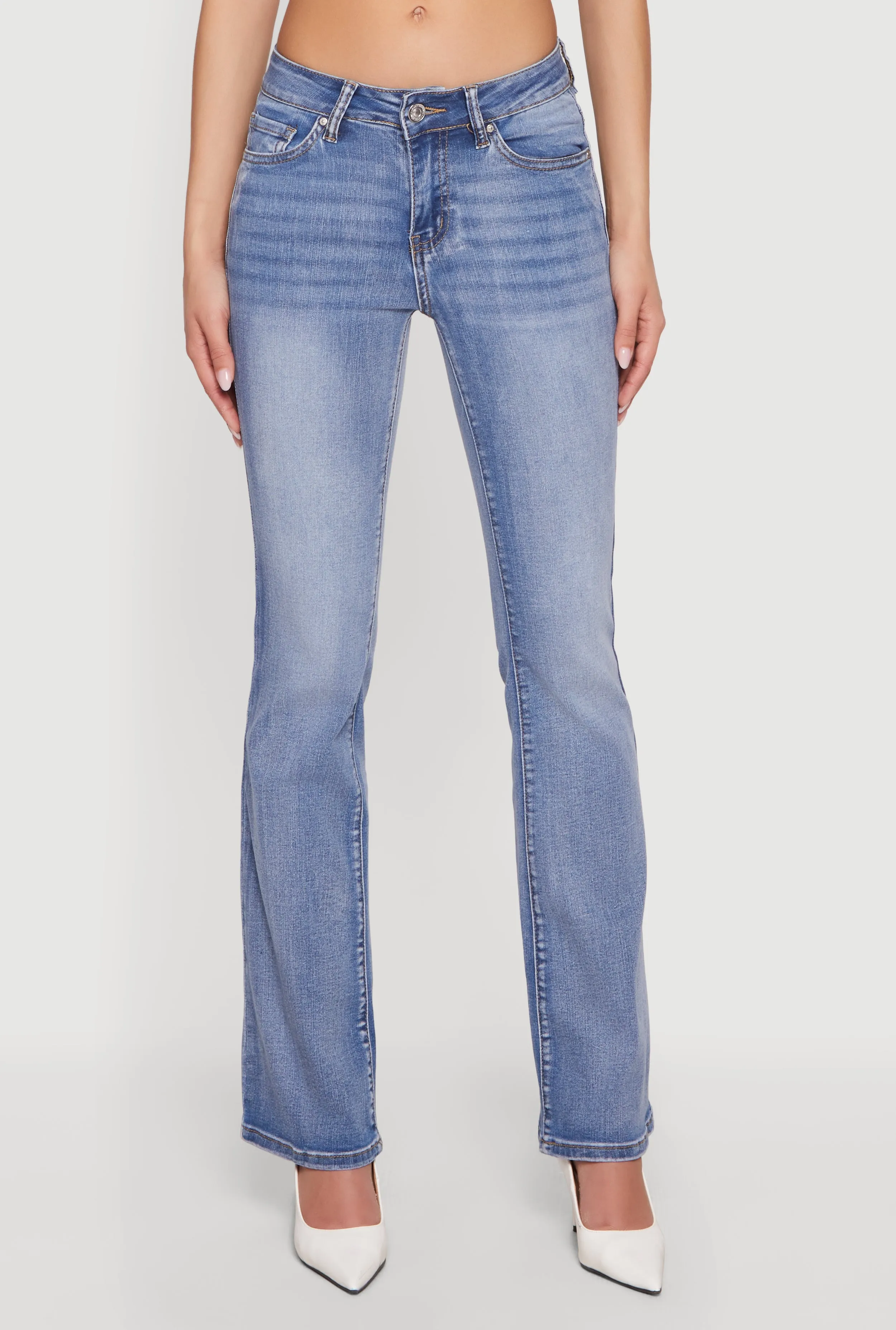 Trendy Mid Rise Whiskered Bootcut Jeans sold by Rainbow product image thumbnail 3