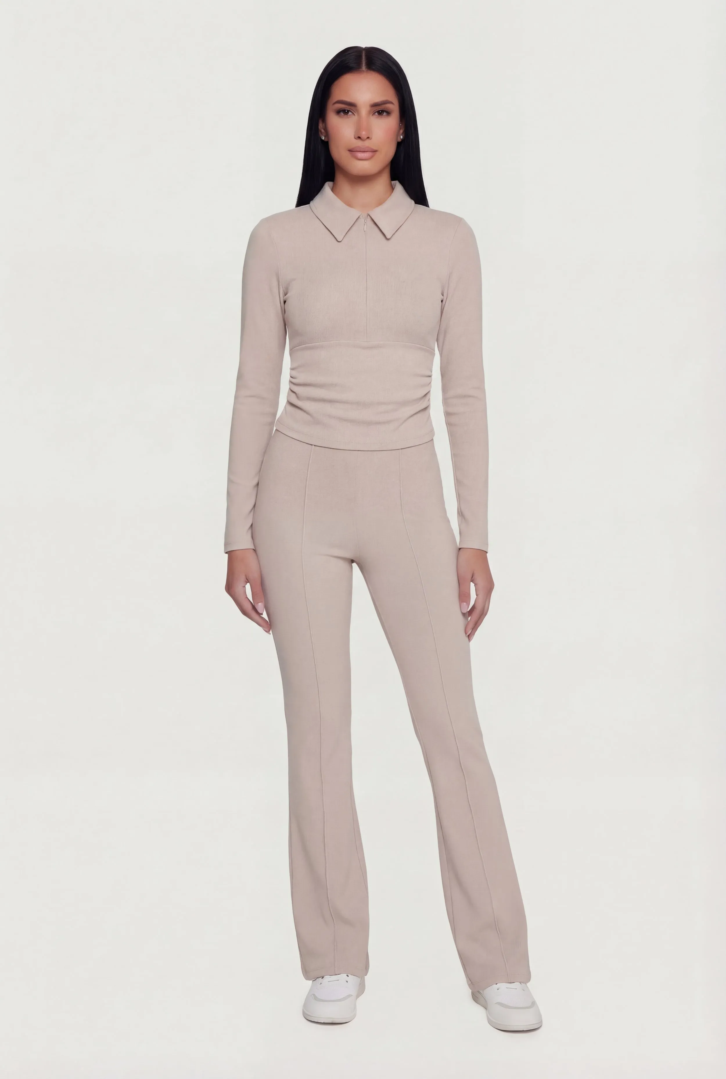 Pintuck Detail Brushed Knit Pants sold by Rainbow product image thumbnail 2