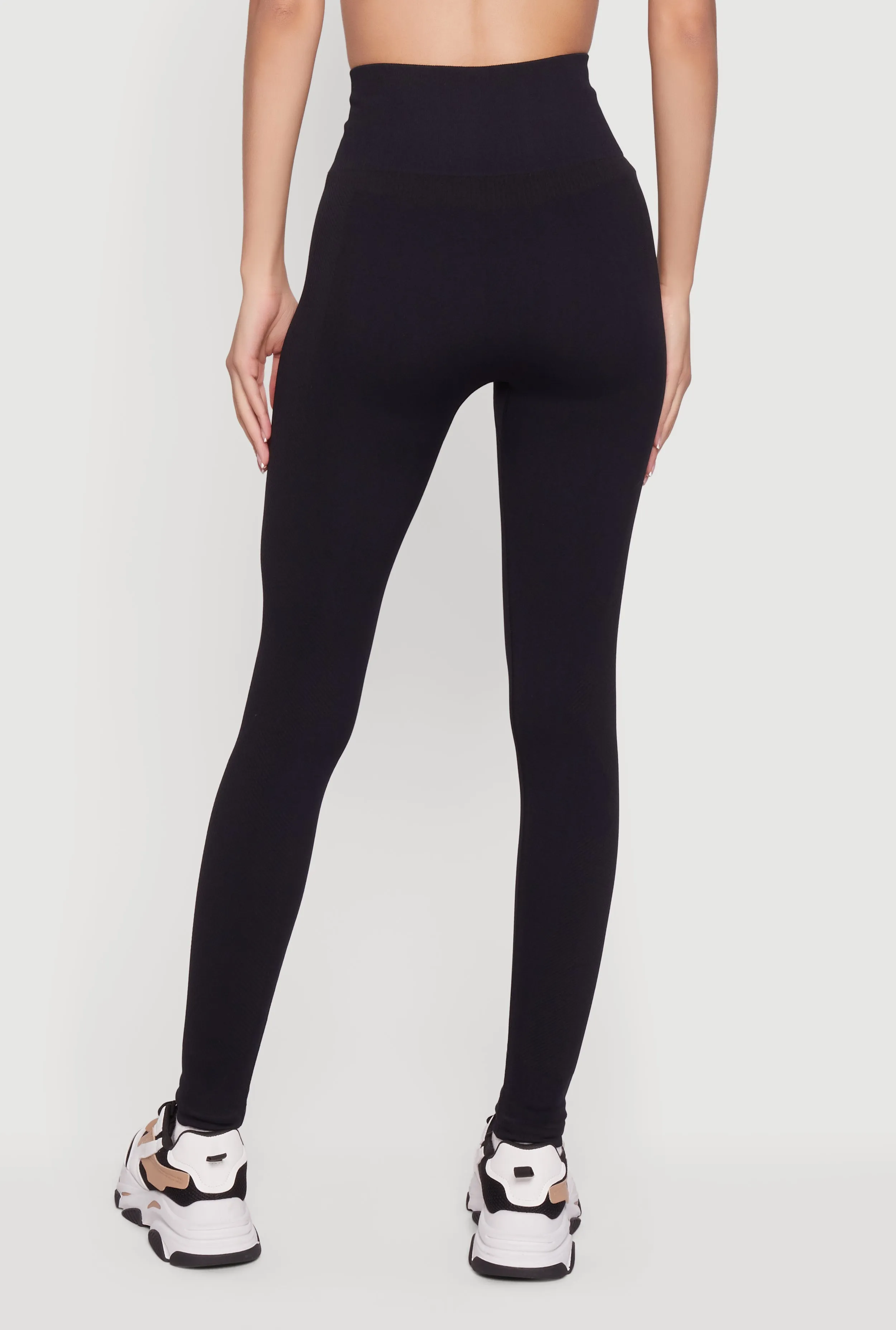 Seamless Compression Rib High Waisted Leggings sold by Rainbow product image thumbnail 5