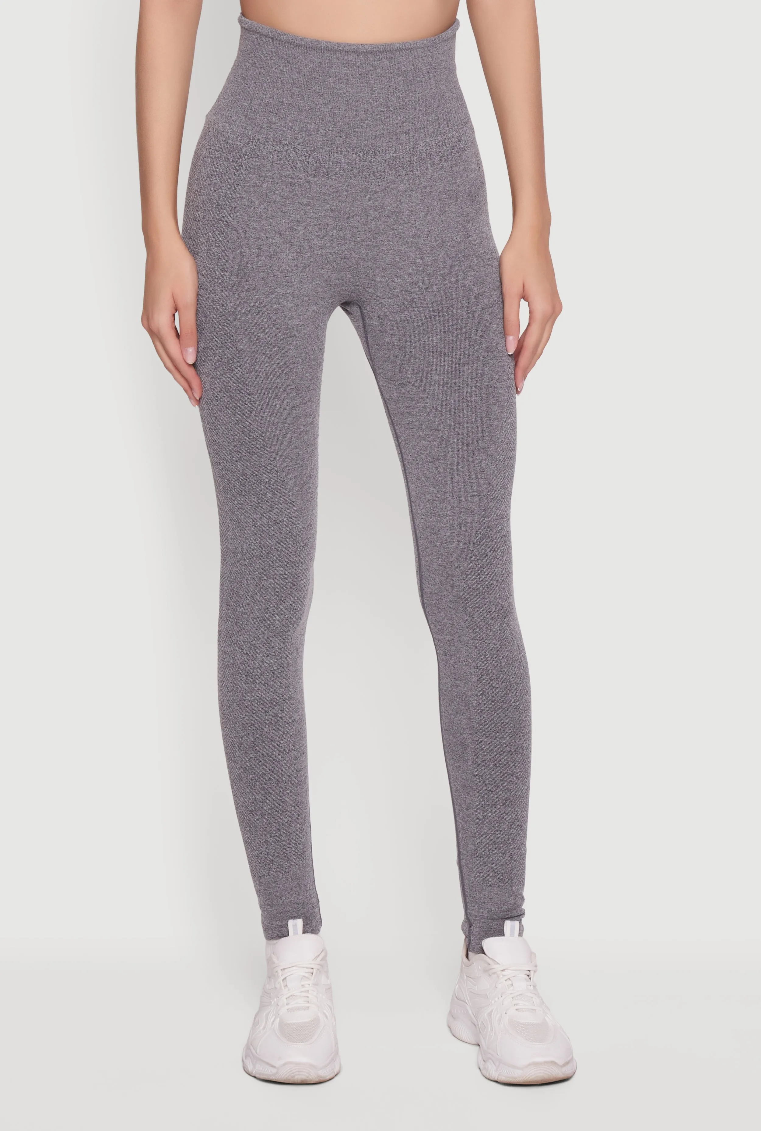 Seamless Compression Rib High Waisted Leggings sold by Rainbow product image thumbnail 3