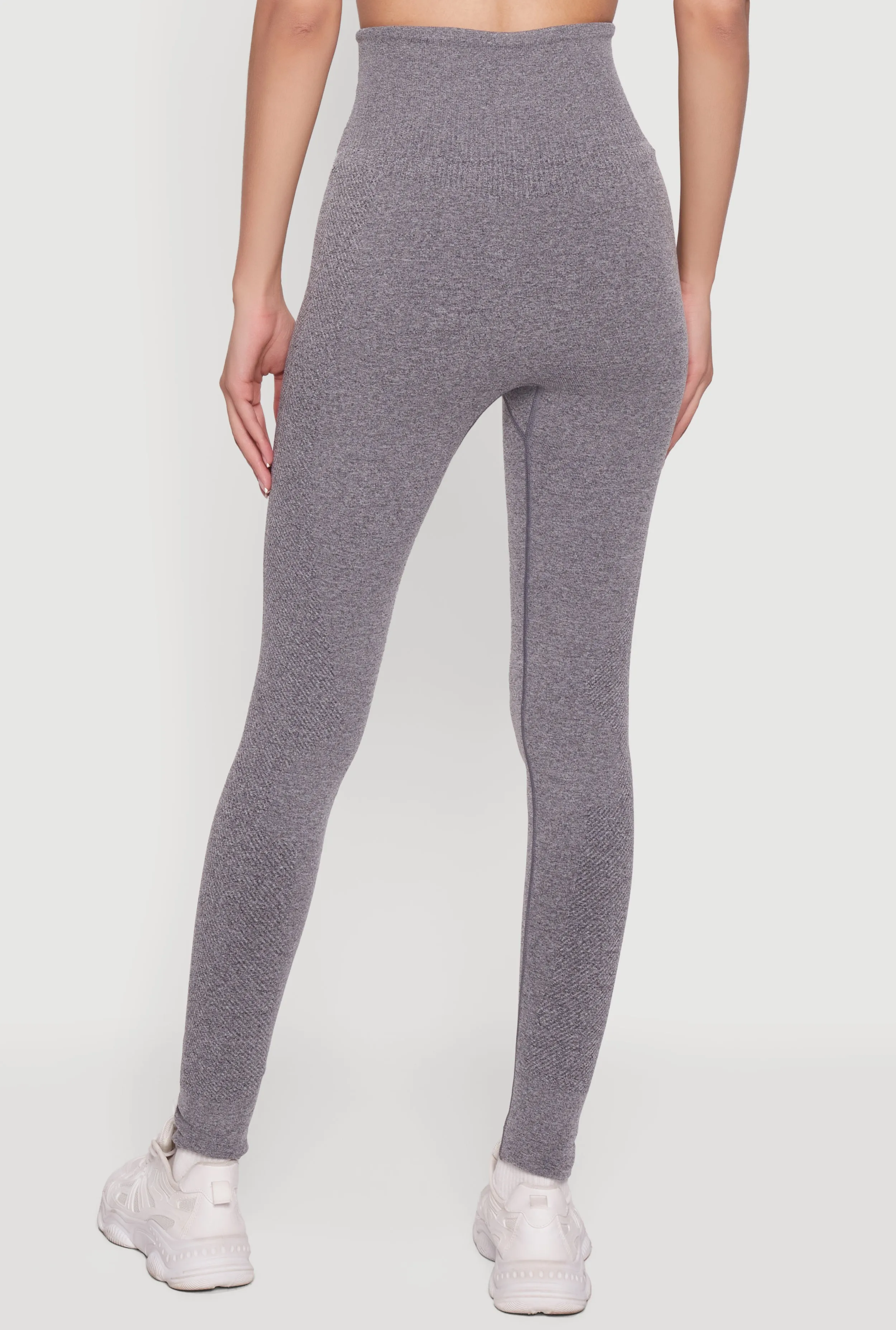 Seamless Compression Rib High Waisted Leggings sold by Rainbow product image thumbnail 5