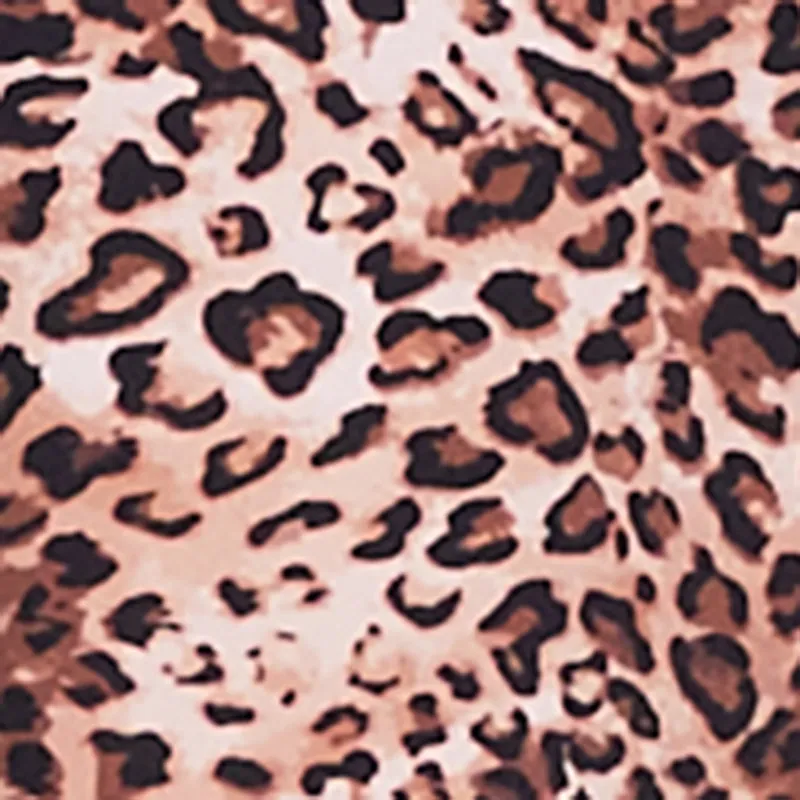 Leopard Print Ruffle Cover Up Skirt sold by Rainbow product image thumbnail 4