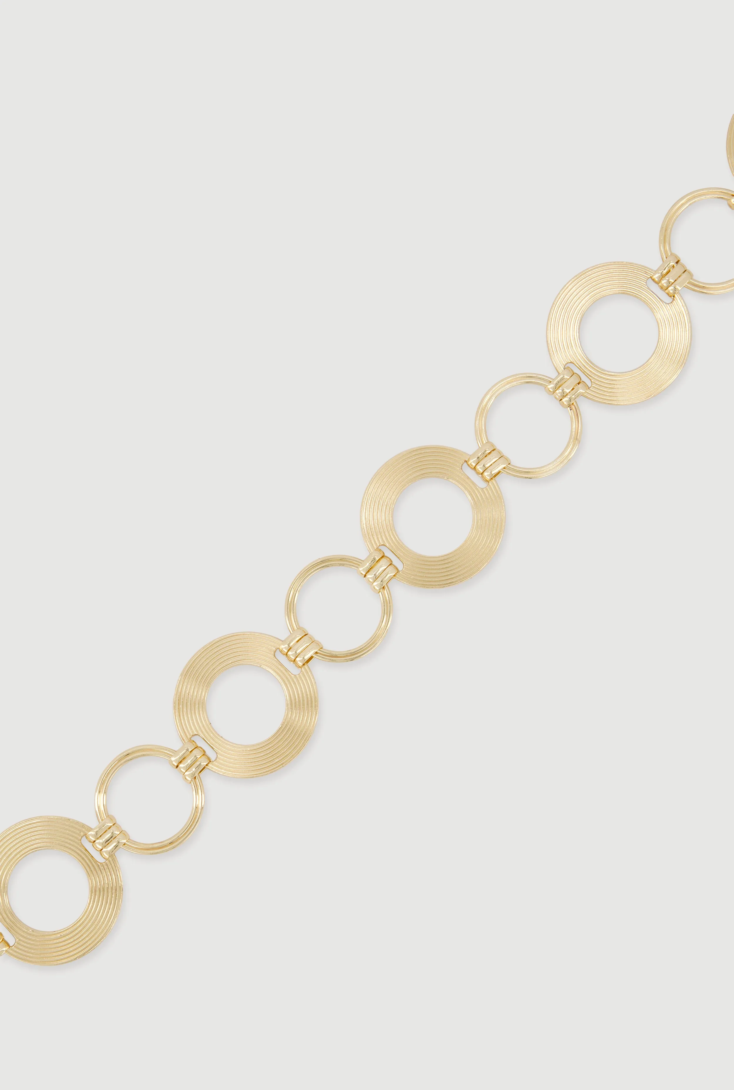 Metallic Circle Chain Belt sold by Rainbow product image thumbnail 3