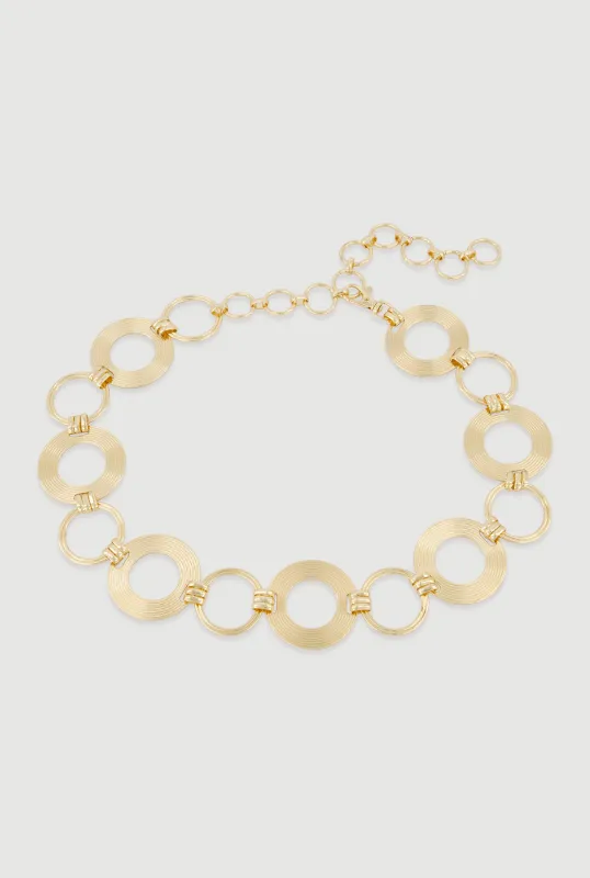 Metallic Circle Chain Belt made by Rainbow