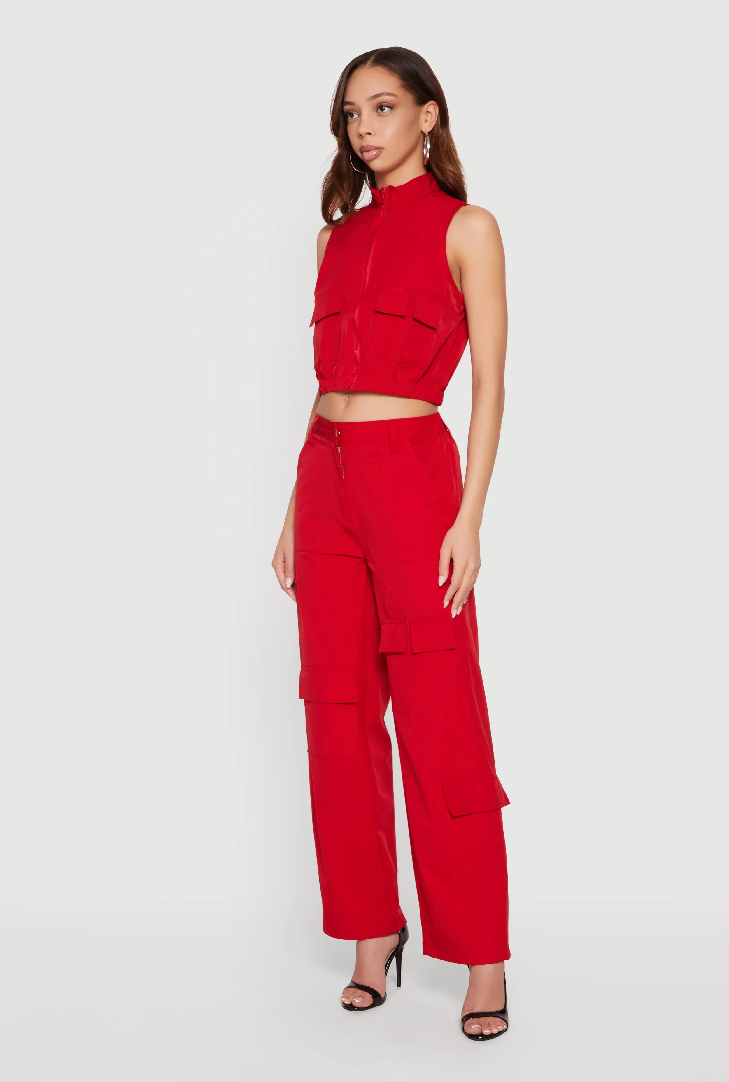 Wide Leg Cargo Pocket Pants sold by Rainbow product image thumbnail 2