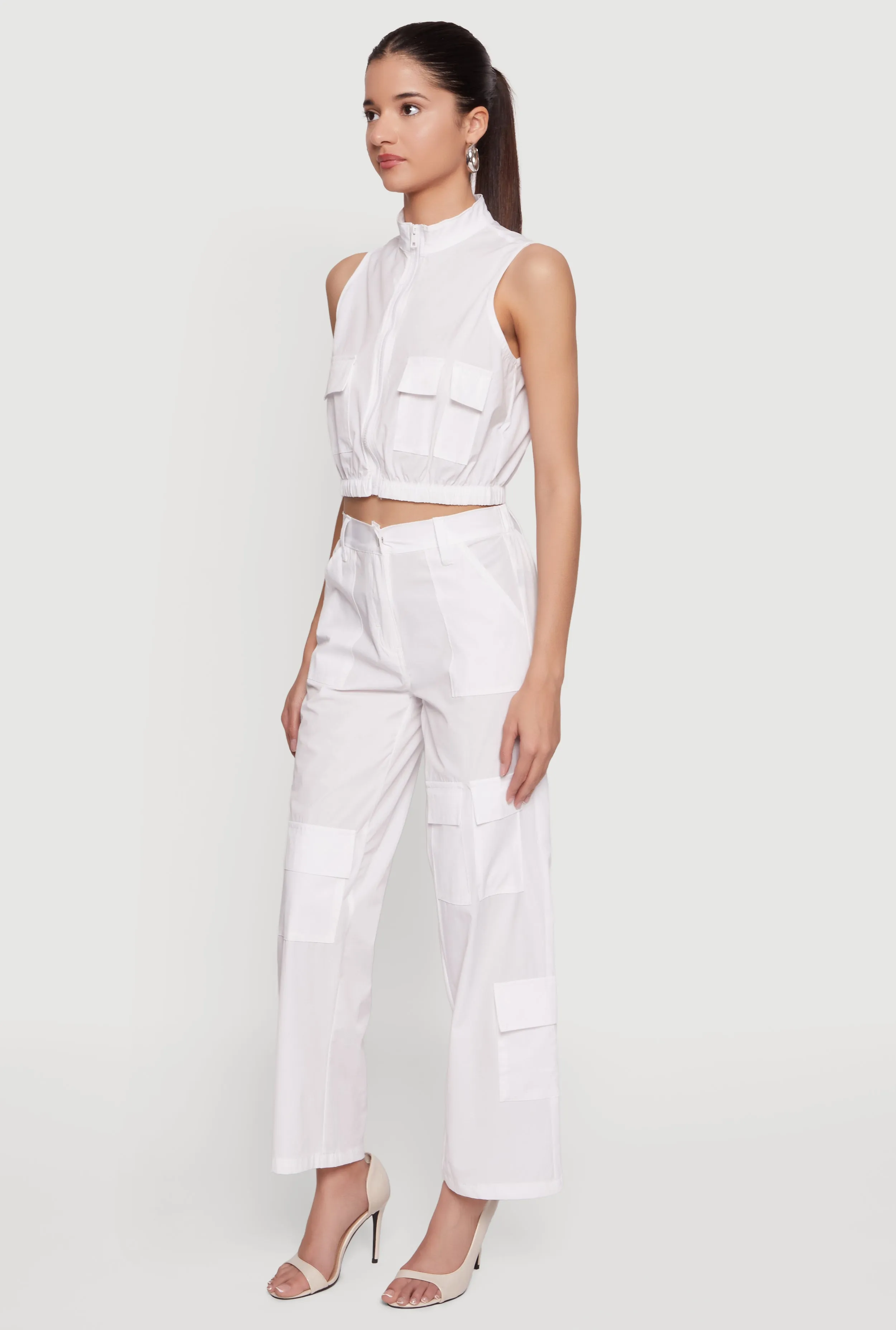 Wide Leg Cargo Pocket Pants sold by Rainbow product image thumbnail 2