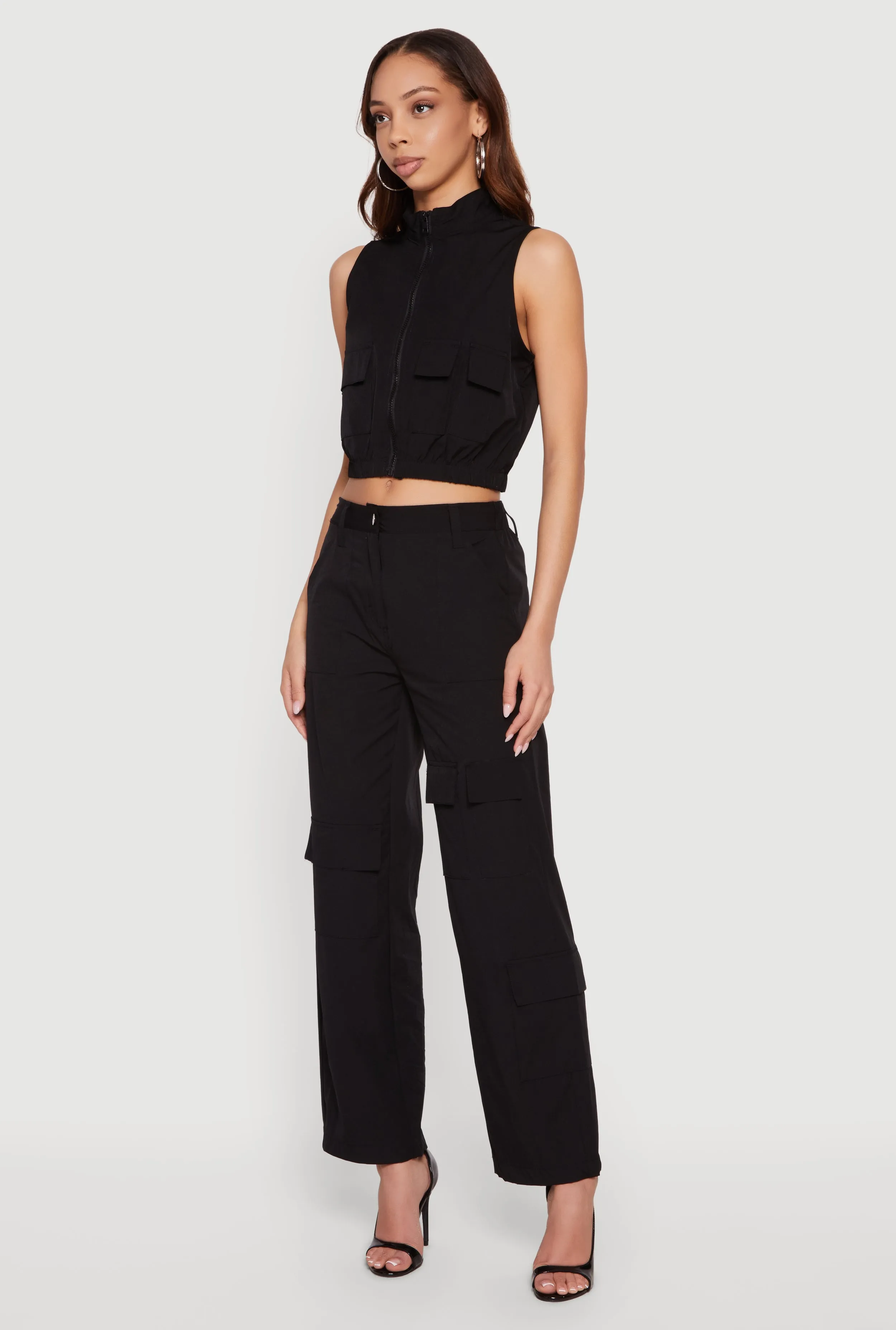 Wide Leg Cargo Pocket Pants sold by Rainbow product image thumbnail 2