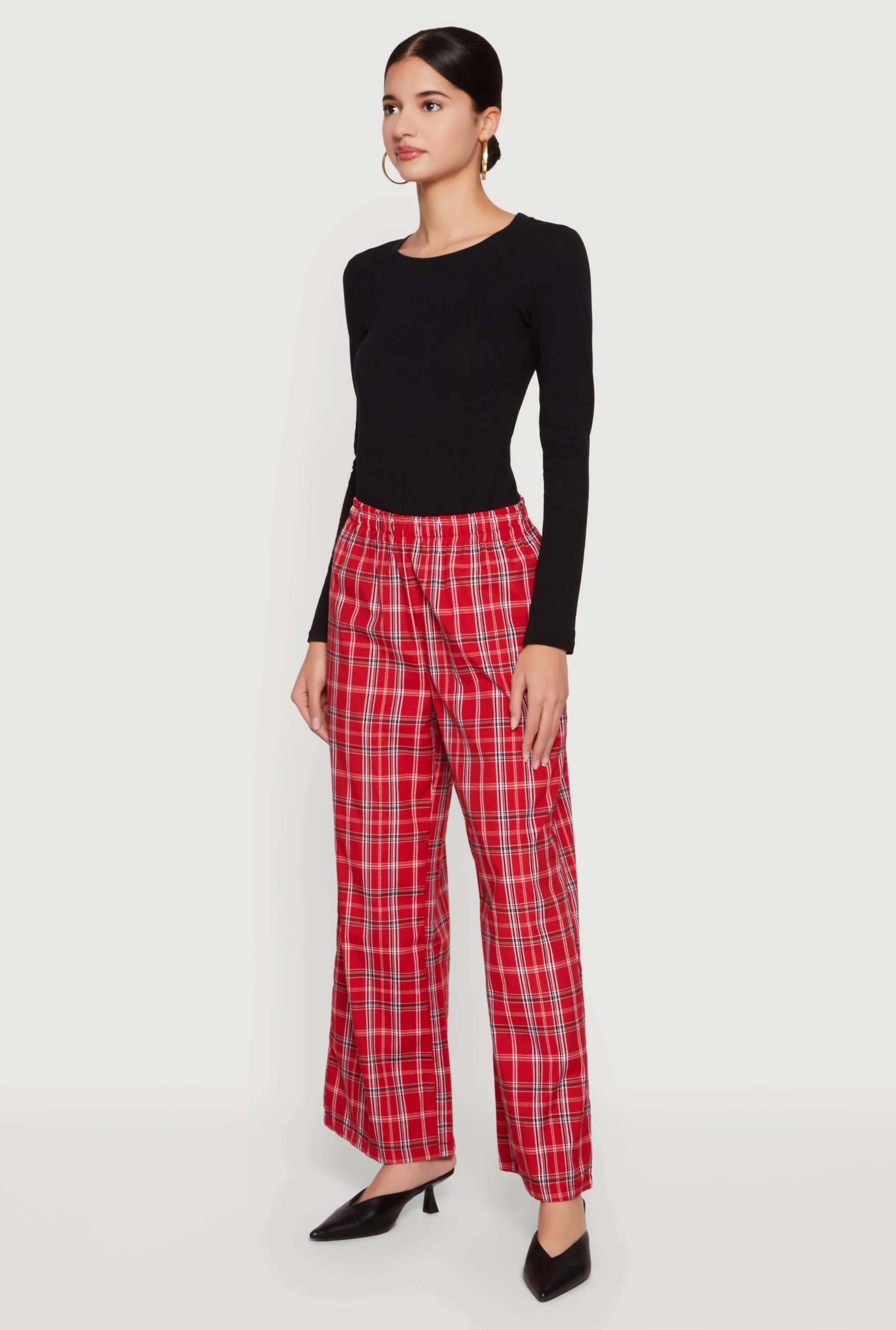 Plaid Wide Leg Pants sold by Rainbow product image thumbnail 2