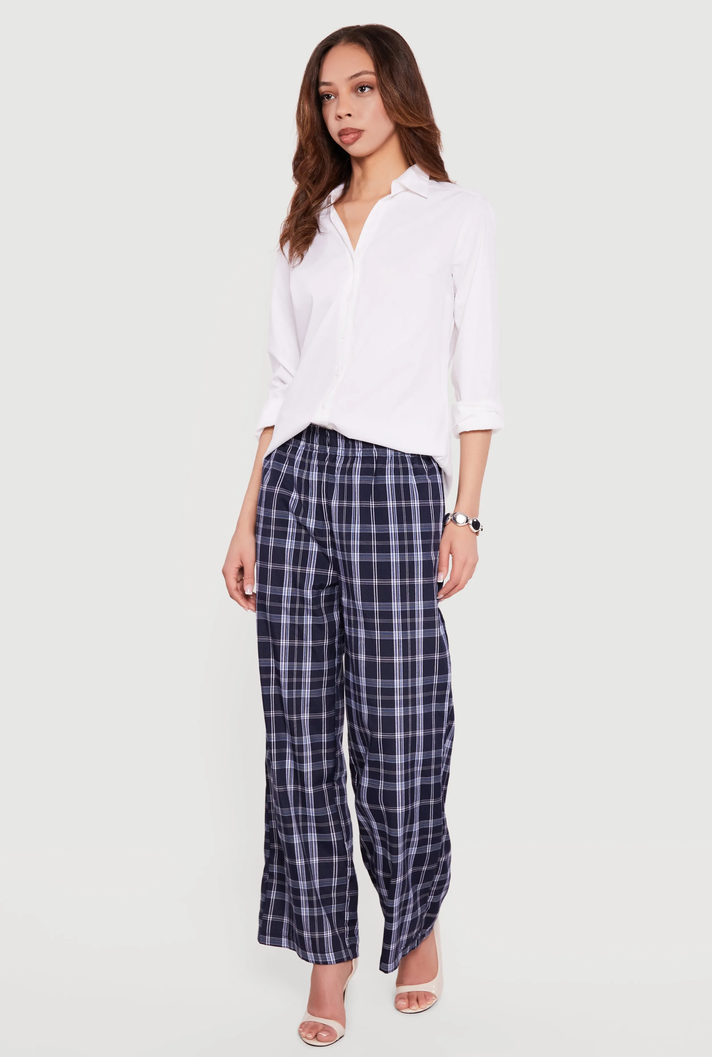 Plaid Wide Leg Pants sold by Rainbow product image thumbnail 2