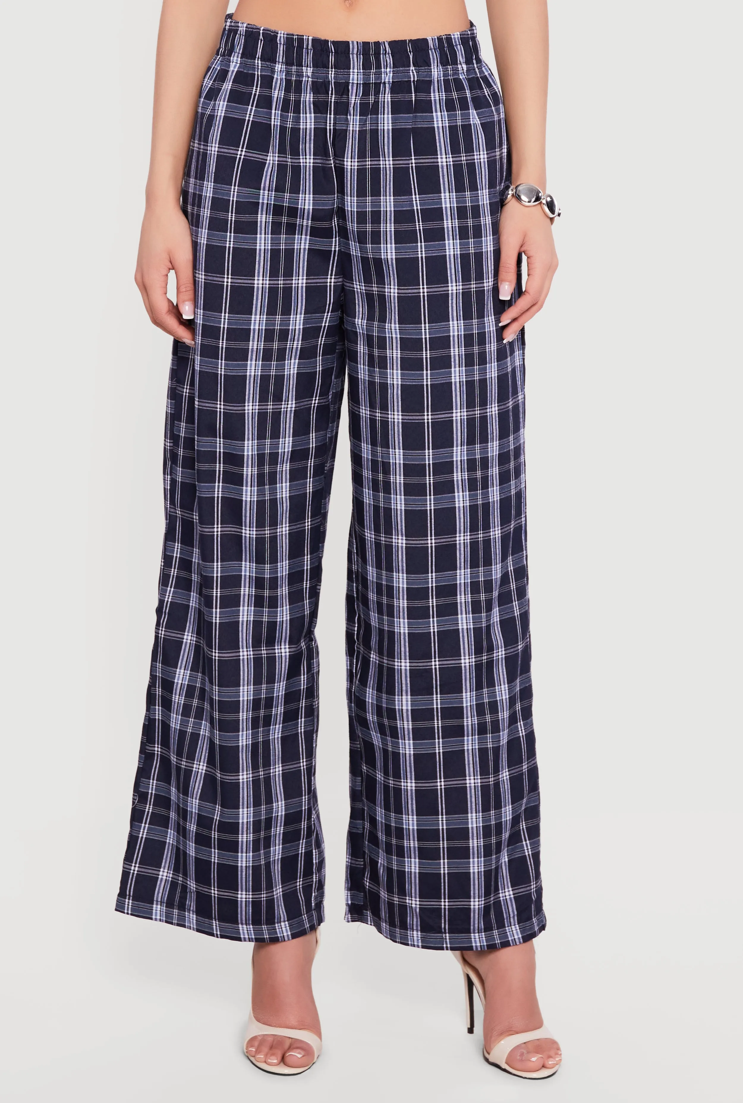 Plaid Wide Leg Pants sold by Rainbow product image thumbnail 3
