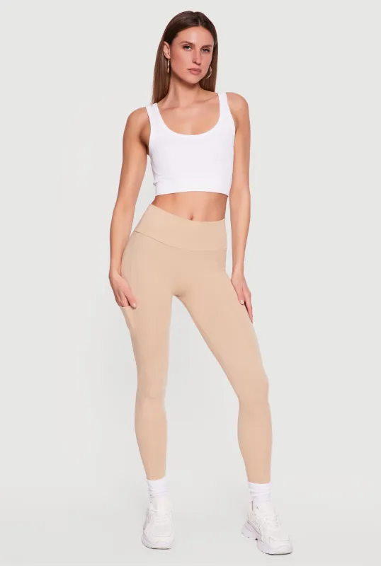 High Waisted Cell Phone Pocket Leggings made by Ambiance