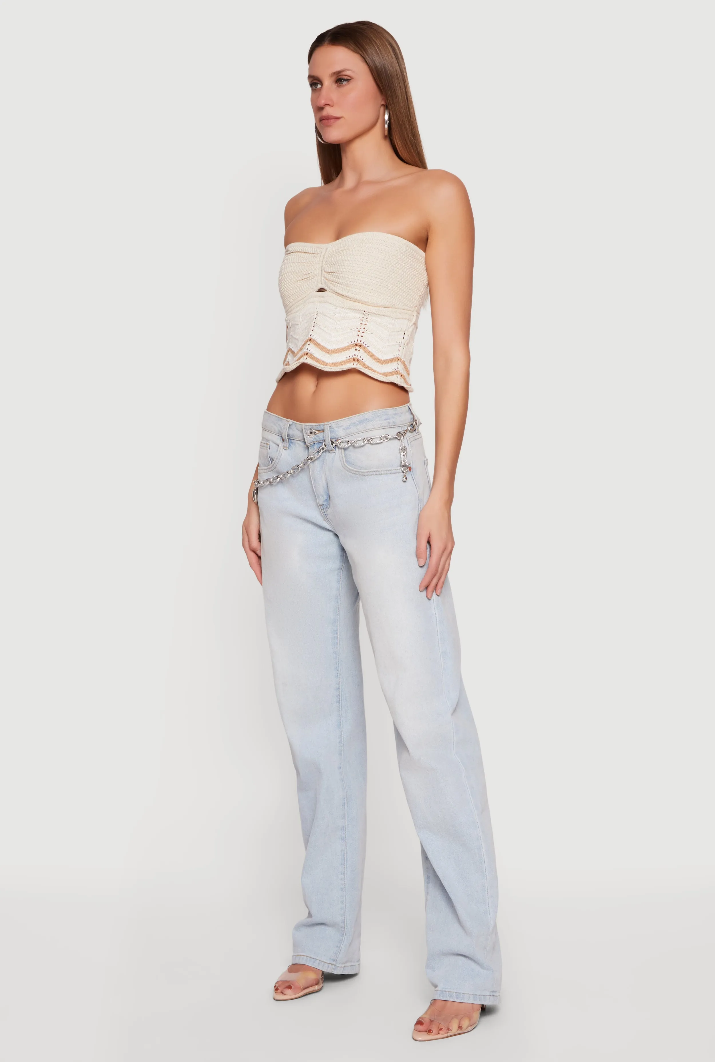 Chevron Knitted Tube Top sold by Rainbow product image thumbnail 3