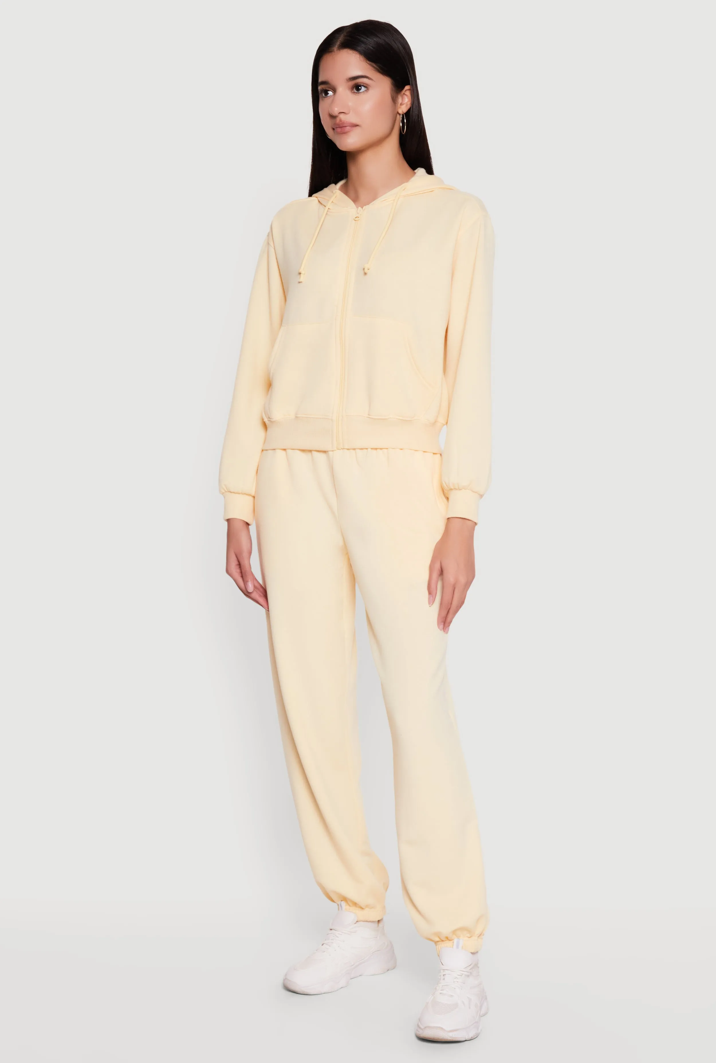 Almost Famous Zip Front Long Sleeve Hoodie sold by Rainbow product image thumbnail 3