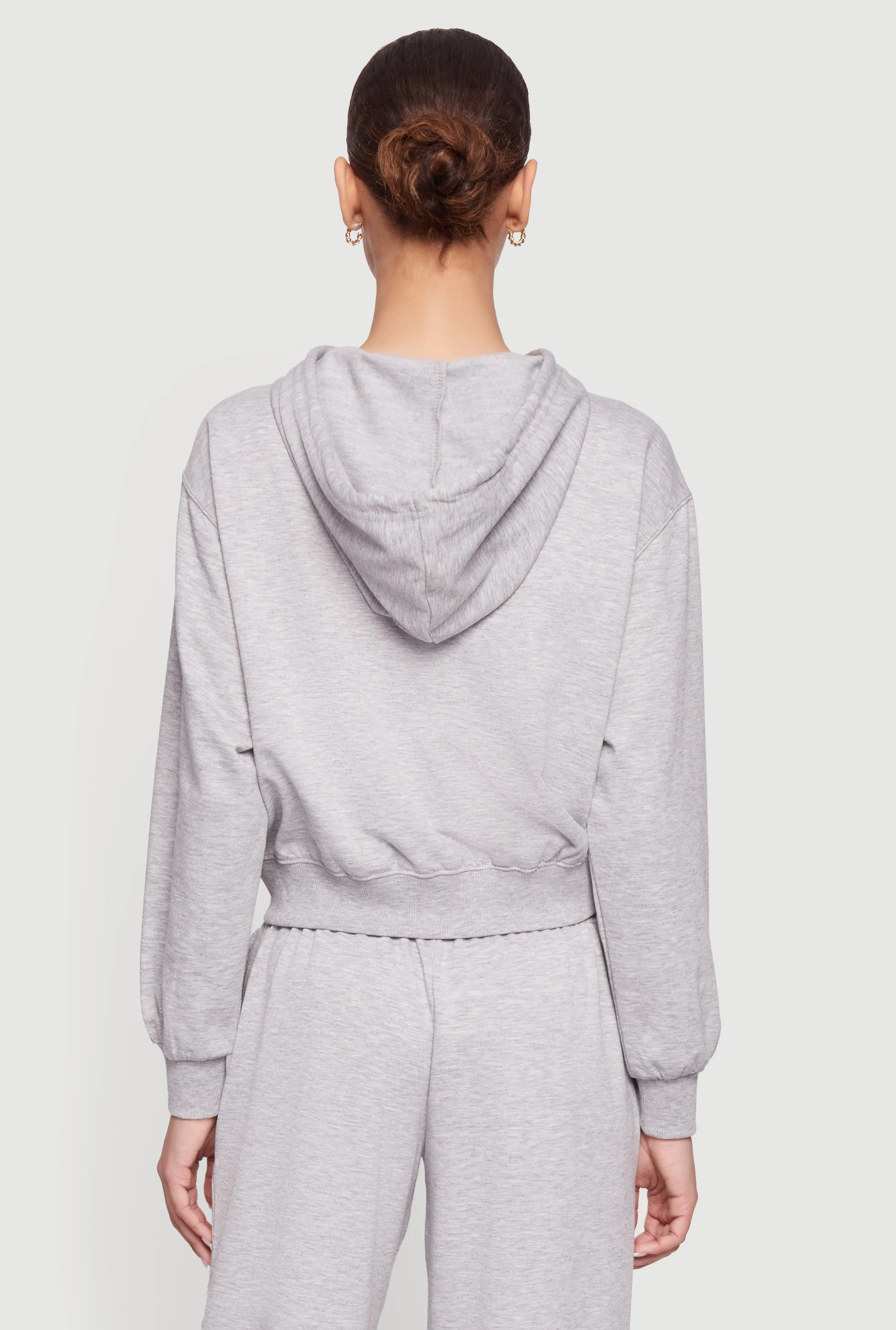 Almost Famous Zip Front Long Sleeve Hoodie sold by Rainbow product image thumbnail 5