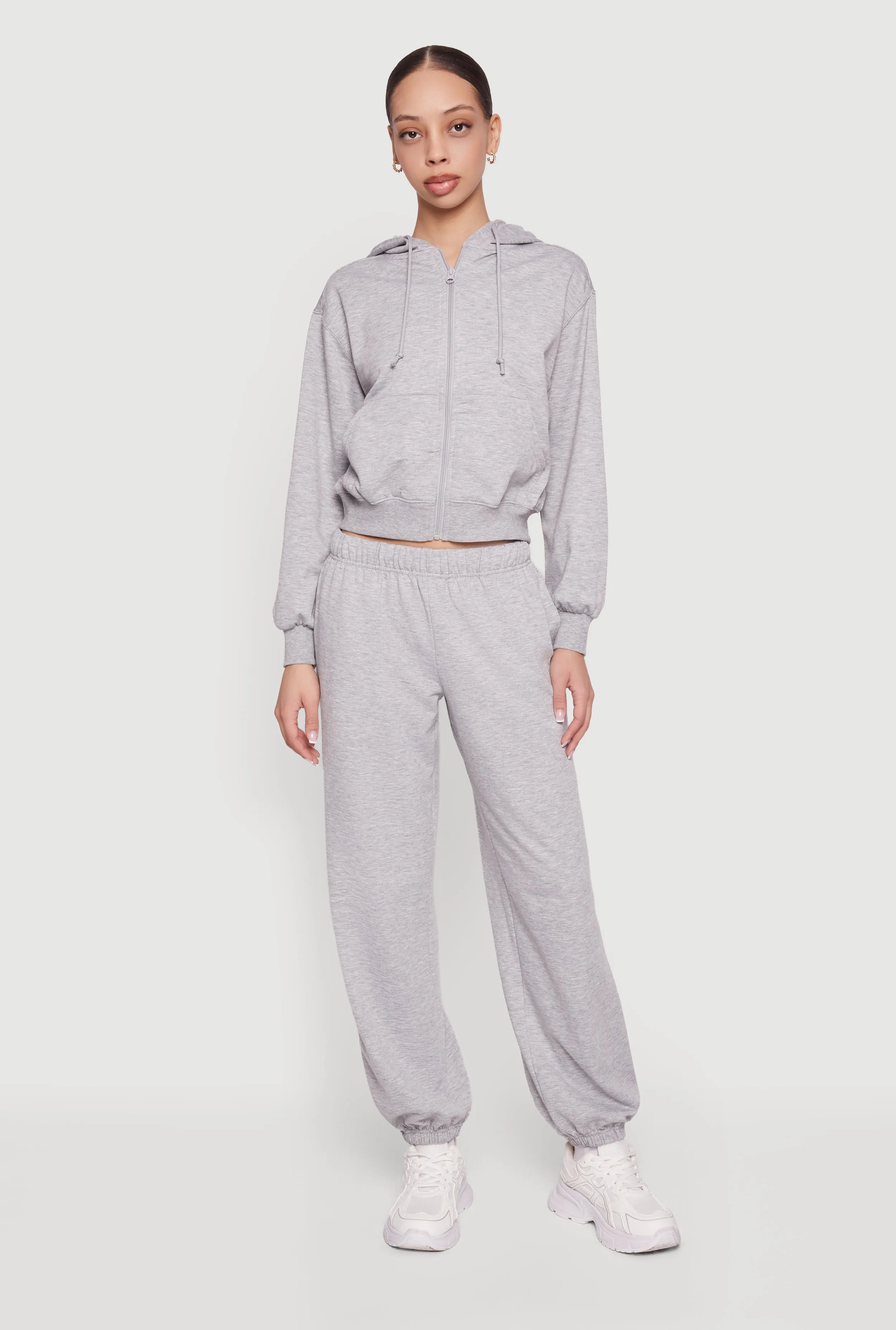 Almost Famous Zip Front Long Sleeve Hoodie sold by Rainbow product image thumbnail 2
