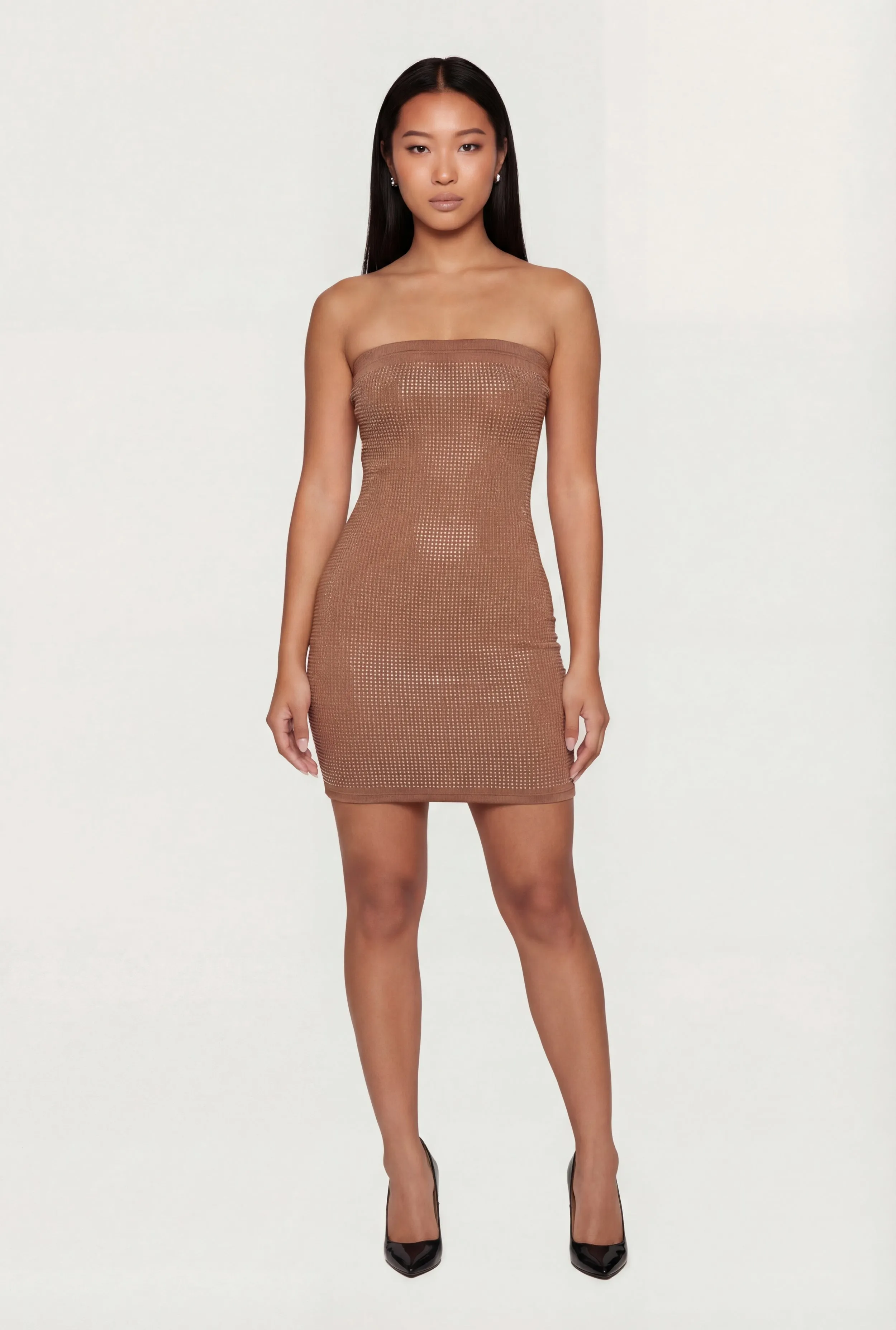 Rhinestone Mini Tube Dress sold by Rainbow product image thumbnail 2