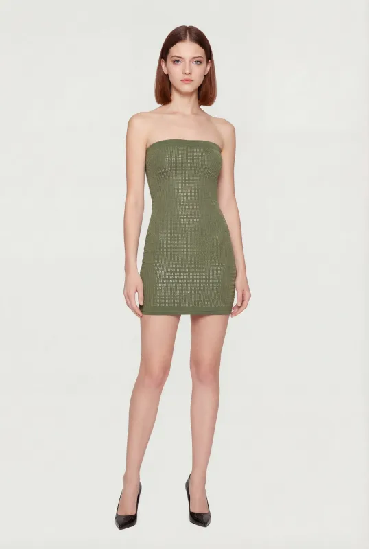 Rhinestone Mini Tube Dress made by Daisy