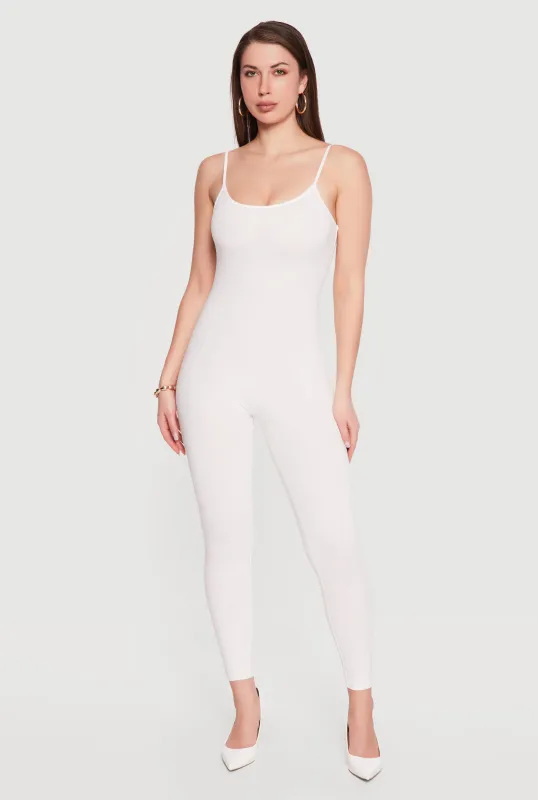 Spaghetti Strap Scoop Neck Catsuit made by Daisy