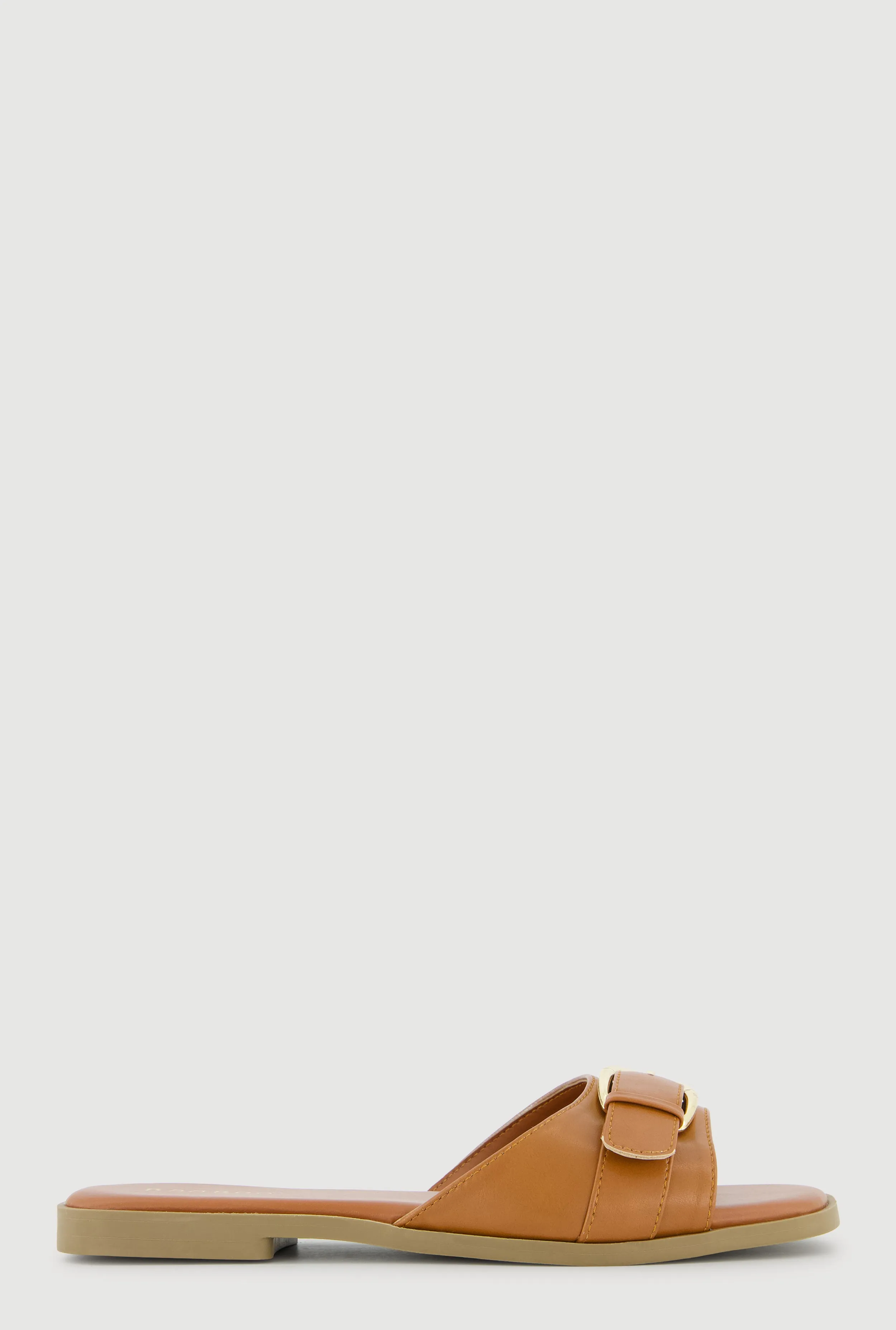 Trendy Metallic Buckle Faux Leather Open Toe Sandals sold by Rainbow product image thumbnail 2