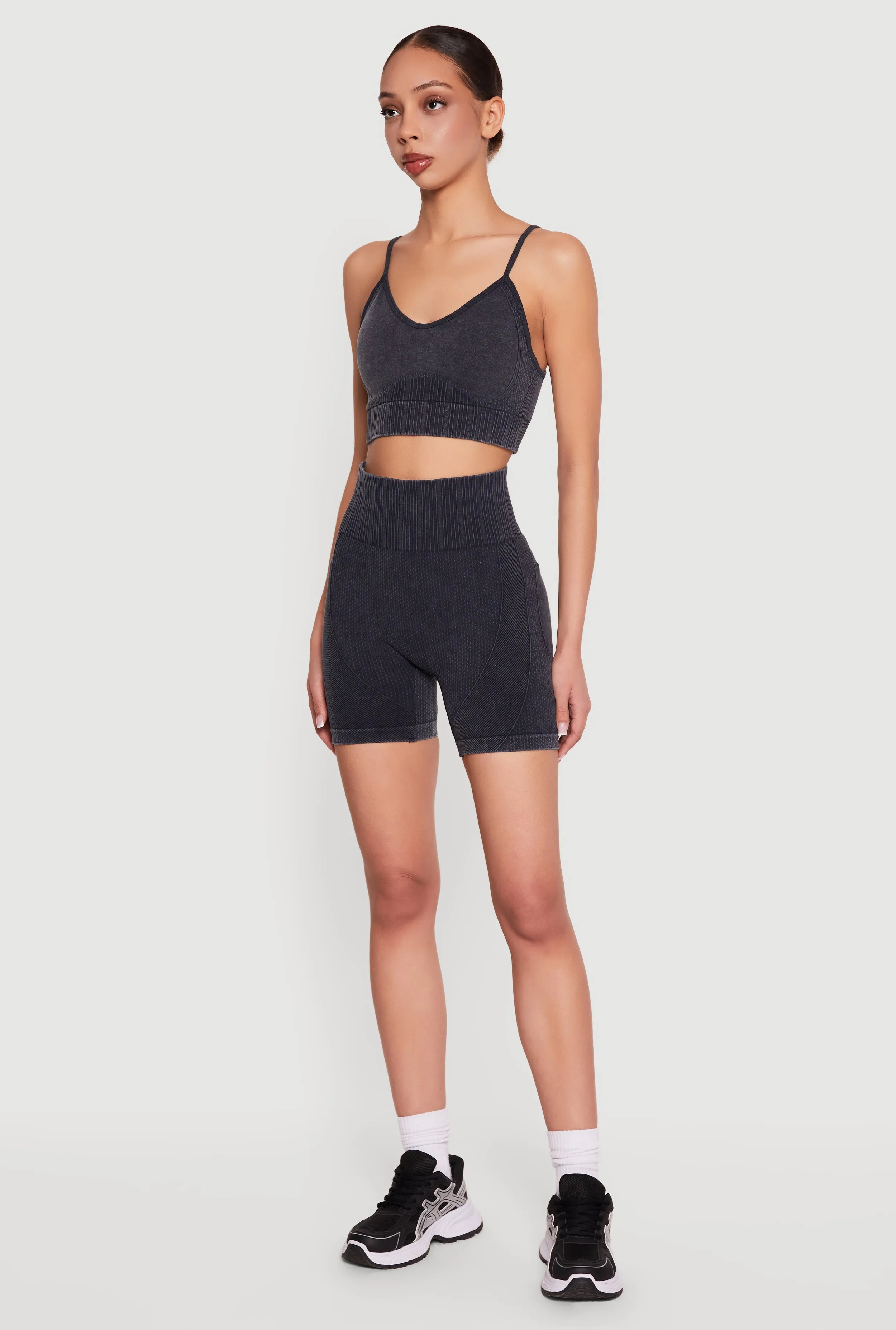 Seamless Compression Rib Cami Sports Bra sold by Rainbow product image thumbnail 3