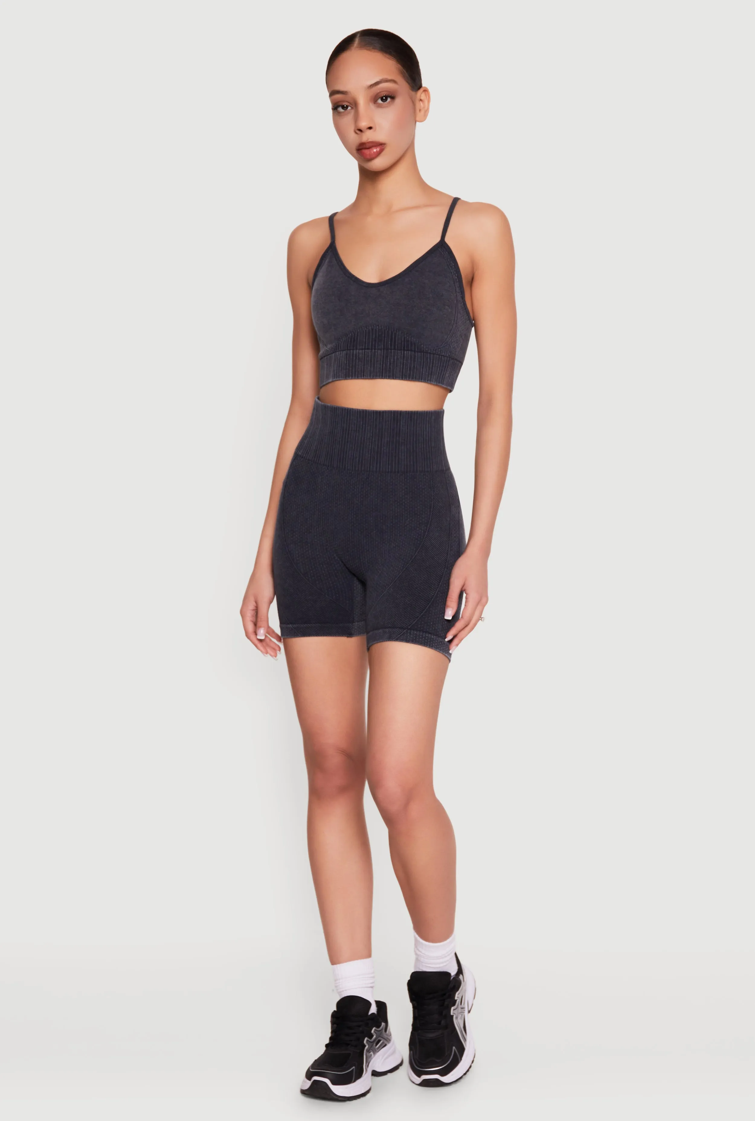 Seamless Compression Rib Cami Sports Bra sold by Rainbow product image thumbnail 2