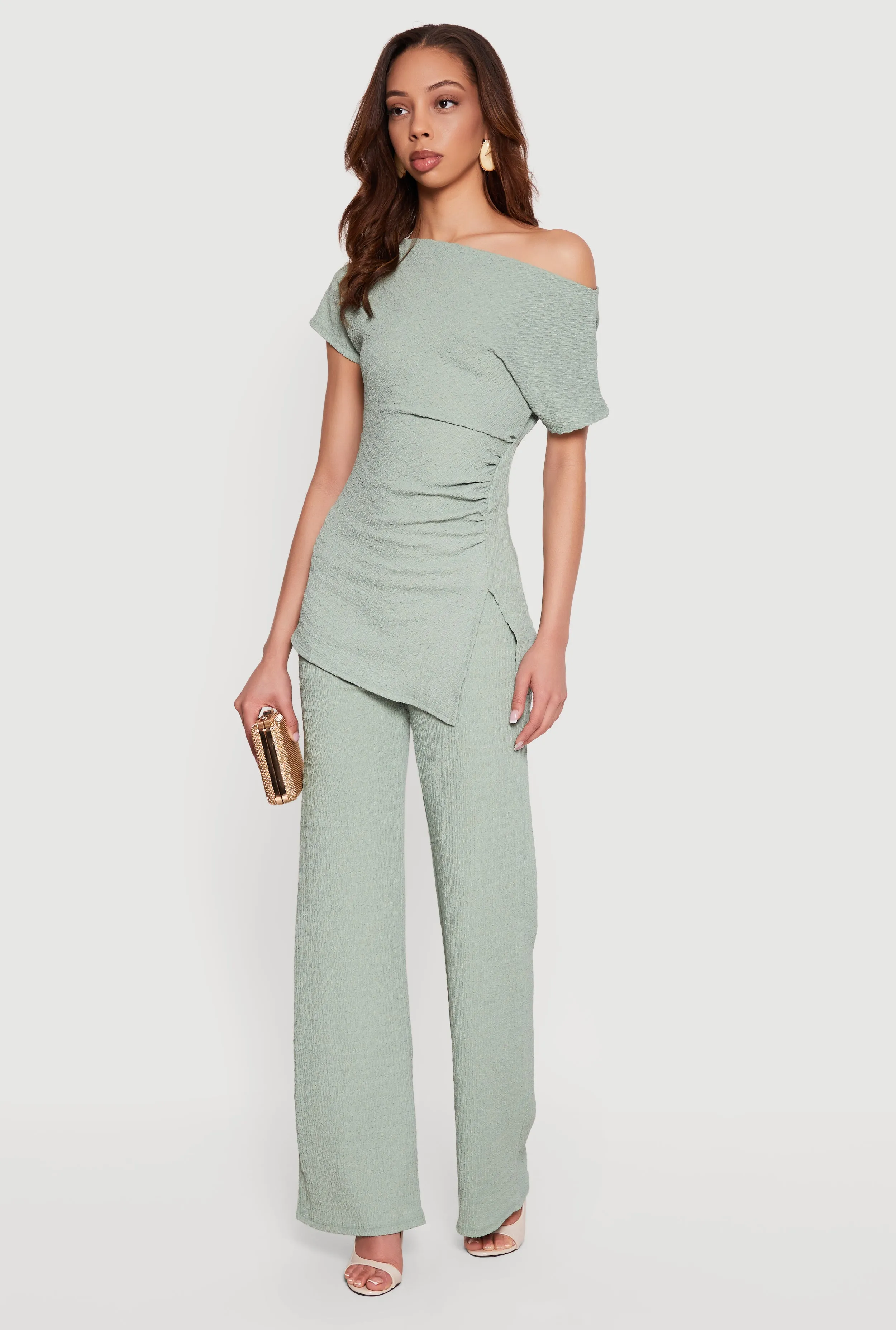 Textured Knit Pull On Pants sold by Rainbow product image thumbnail 2