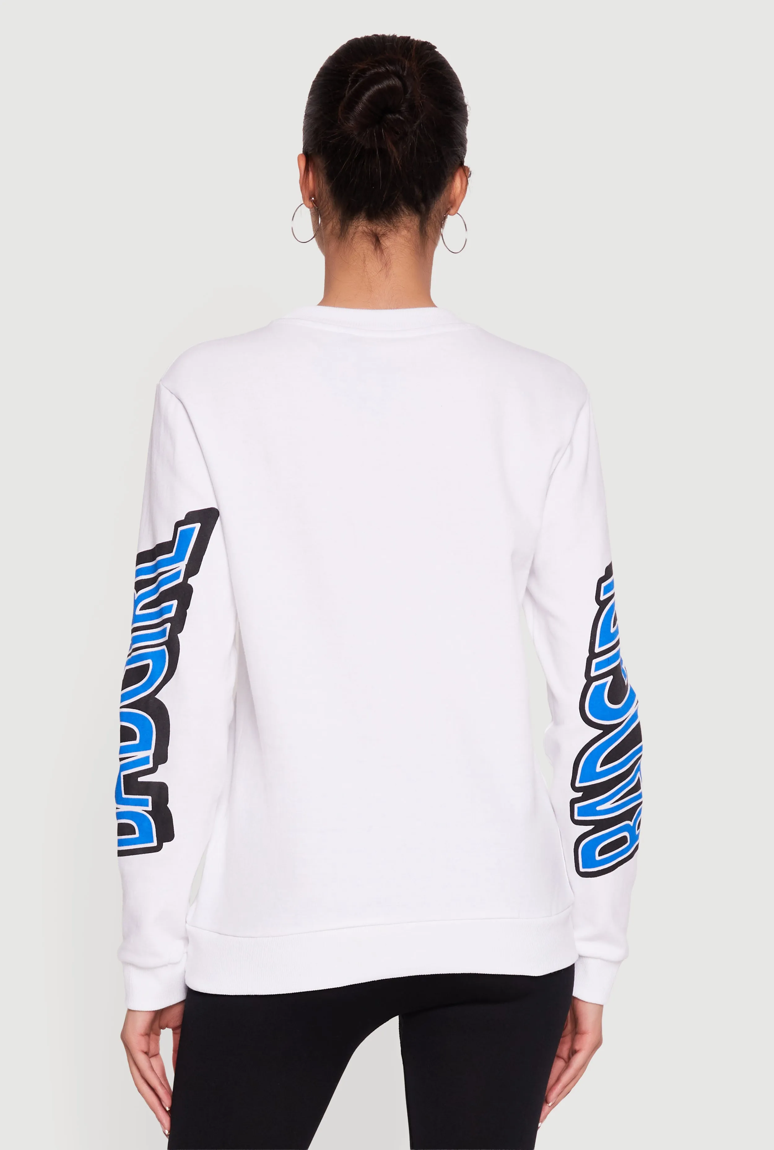 Badgirl Graphic Long Sleeve Crew Neck Sweatshirt sold by Rainbow product image thumbnail 5