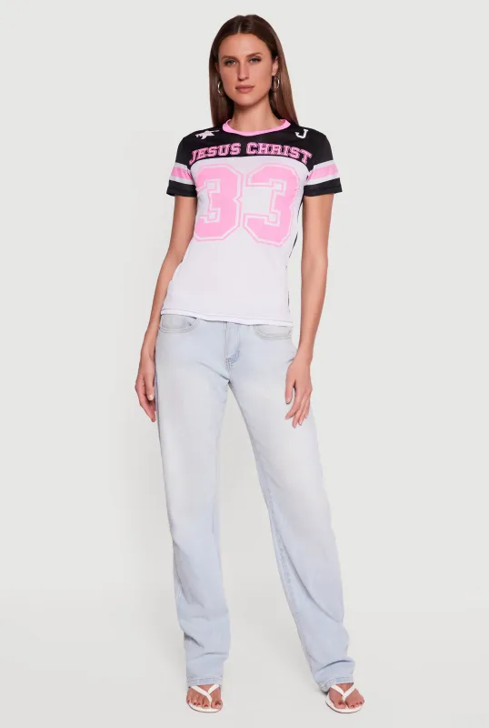 Jesus Christ 33 Graphic Mesh Jersey made by Rainbow