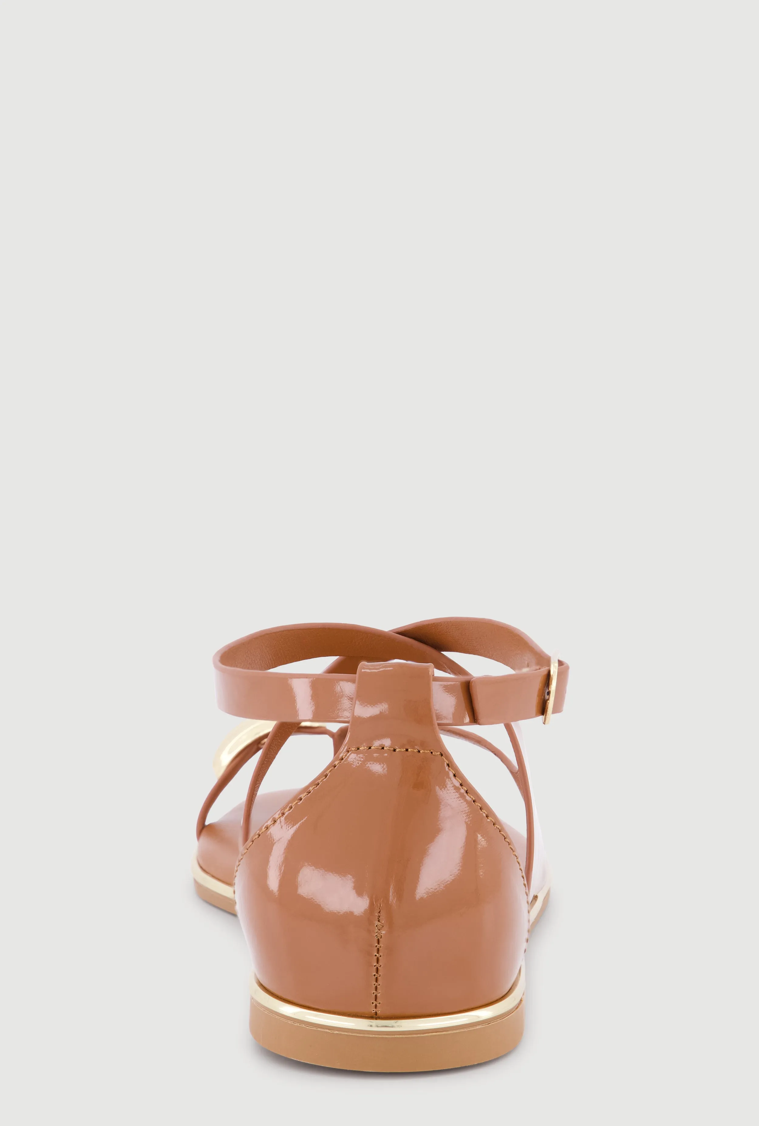 Metallic Detail Faux Leather Open Toe Sandals sold by Rainbow product image thumbnail 3