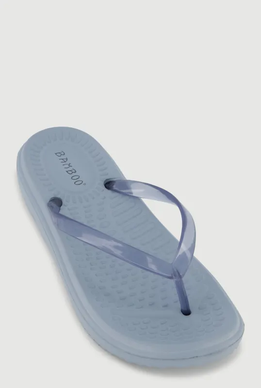 Jelly Strap Flip Flops made by Rainbow