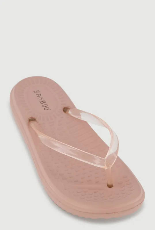 Jelly Strap Flip Flops made by Rainbow