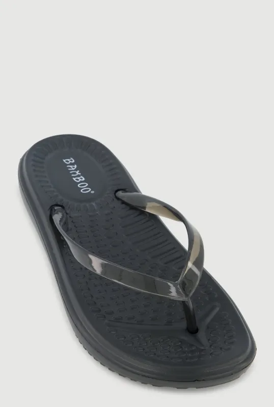 Jelly Strap Flip Flops made by Rainbow