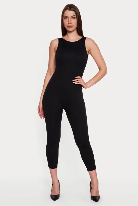 Sleeveless Open Back Catsuit made by Rainbow