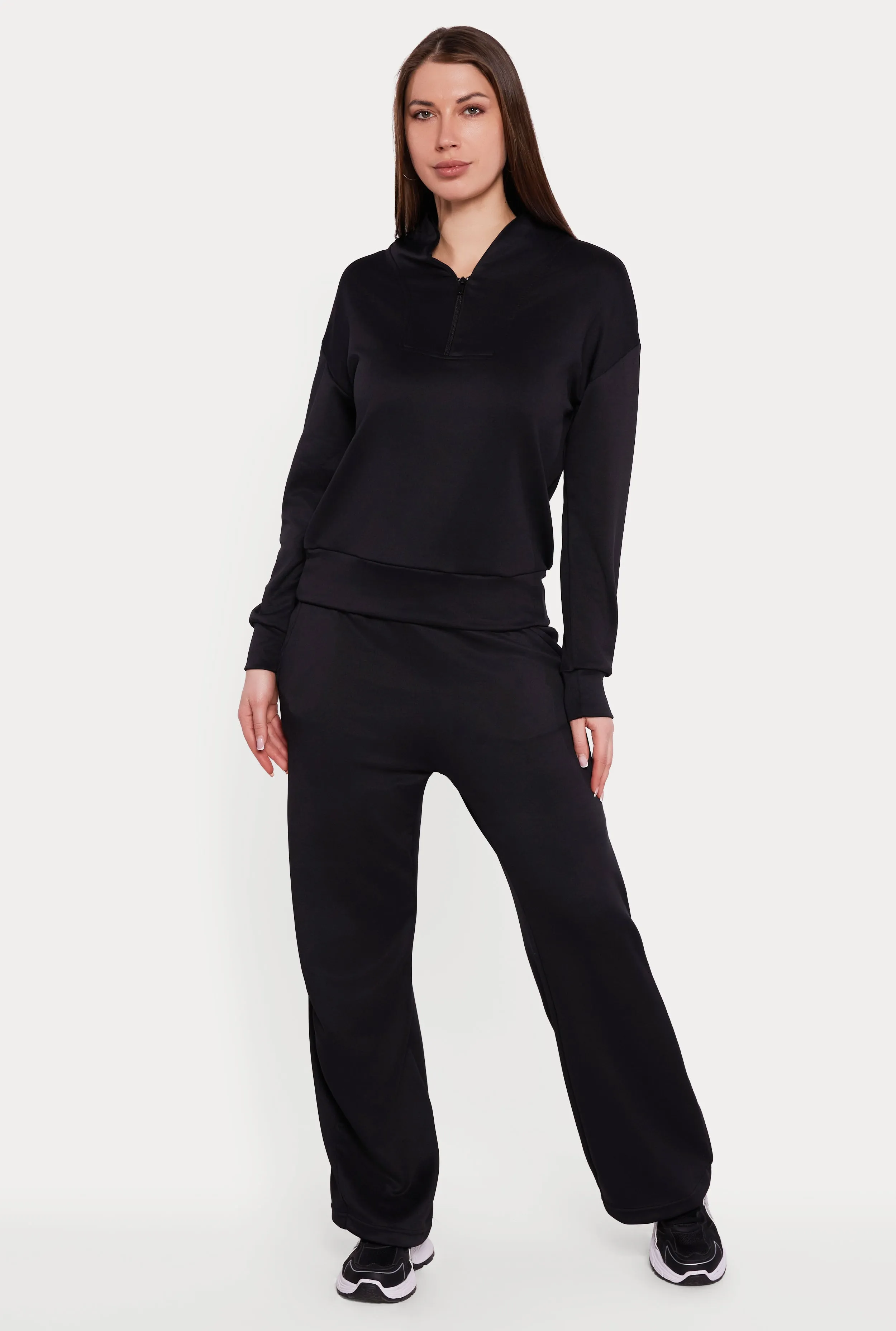 Quarter Zip Front Long Sleeve Pullover sold by Rainbow product image thumbnail 2