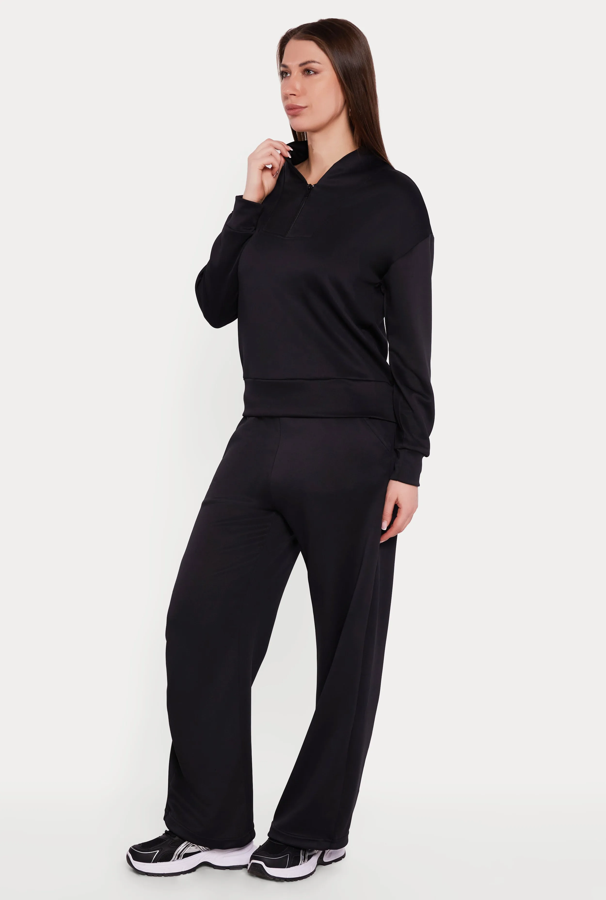 Quarter Zip Front Long Sleeve Pullover sold by Rainbow product image thumbnail 3