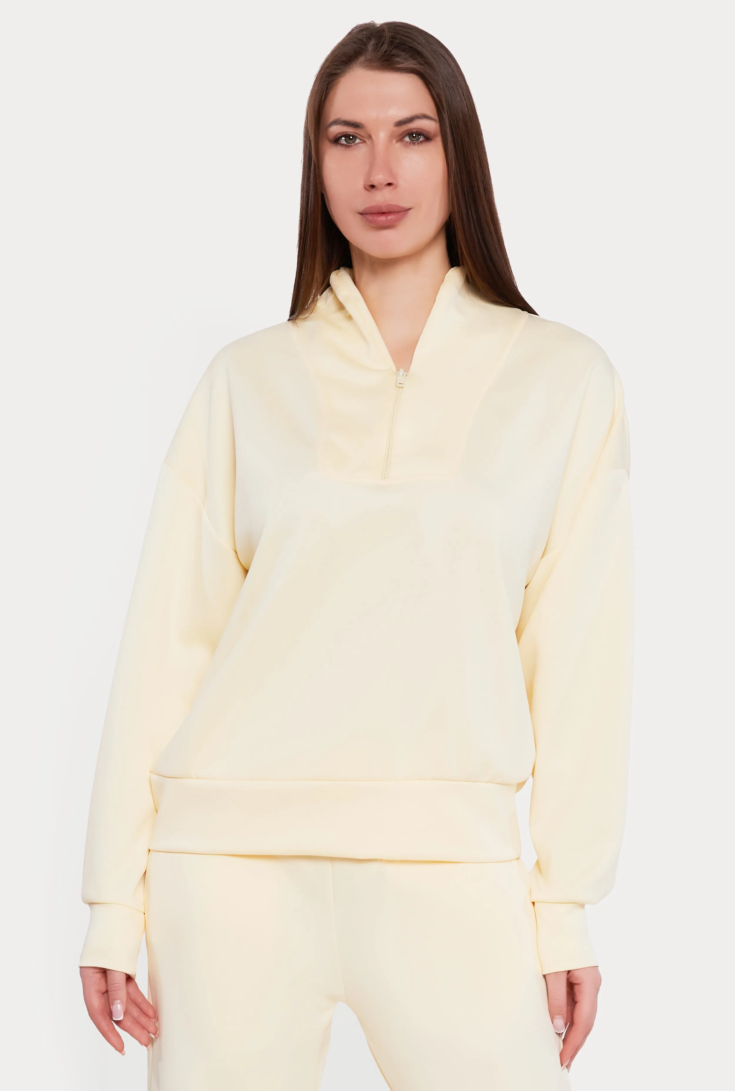 Quarter Zip Front Long Sleeve Pullover sold by Rainbow product image thumbnail 3