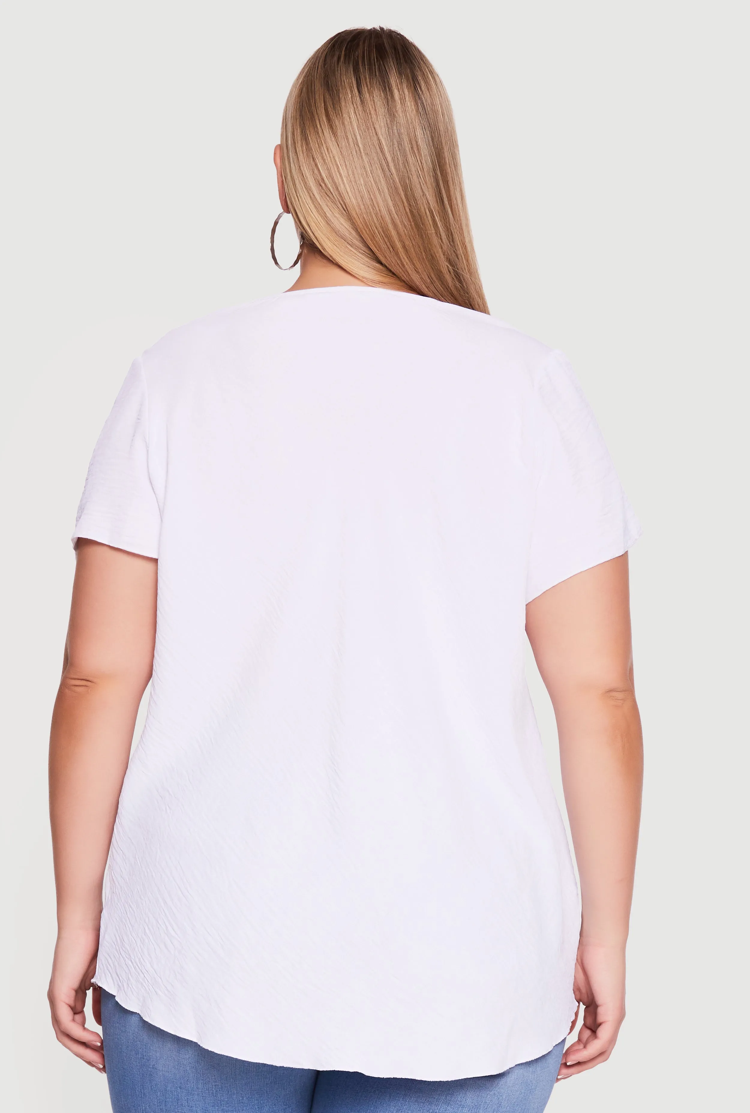 Plus Size Cowl Neck Crepe Knit Blouse sold by Rainbow product image thumbnail 5