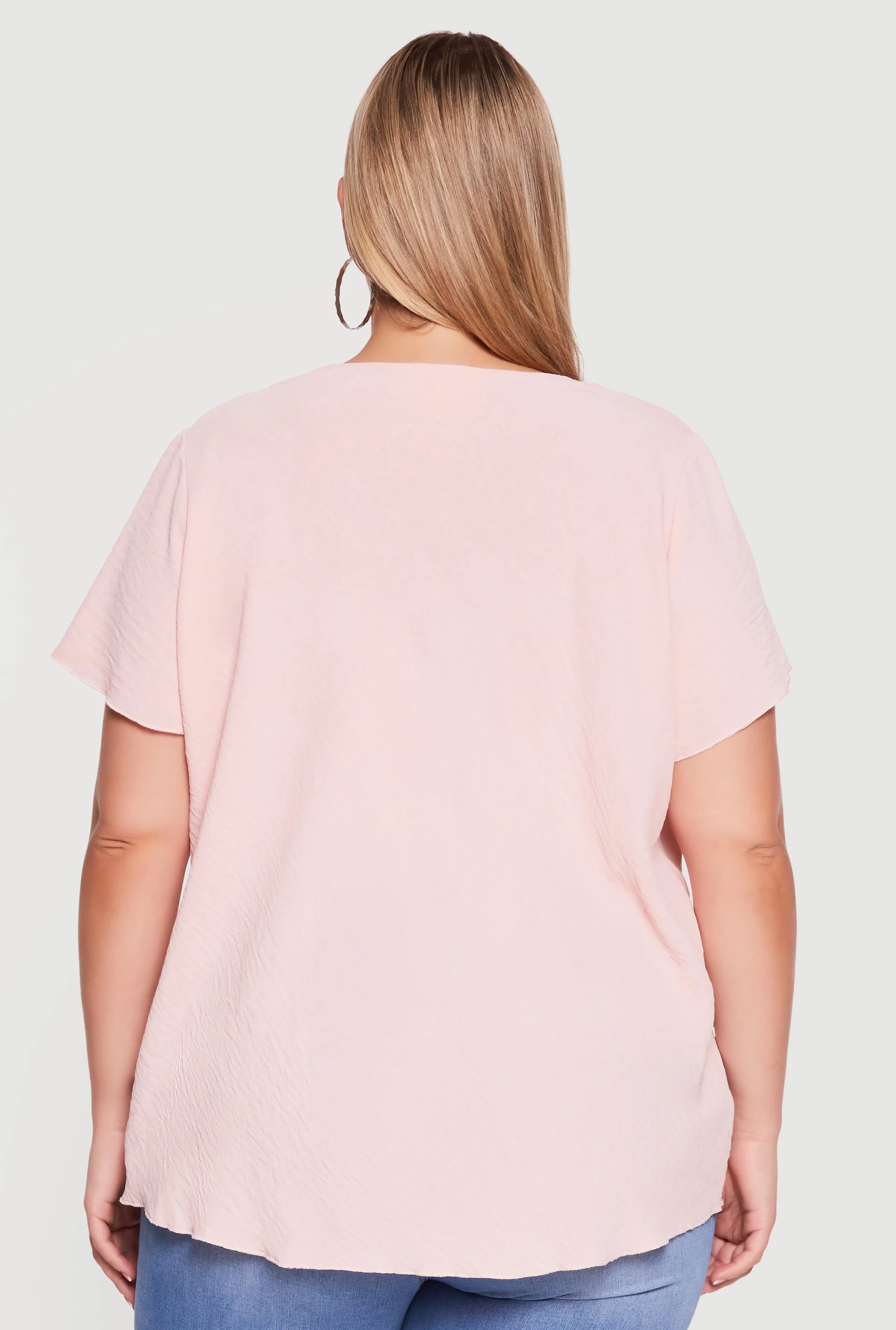 Plus Size Cowl Neck Crepe Knit Blouse sold by Rainbow product image thumbnail 5