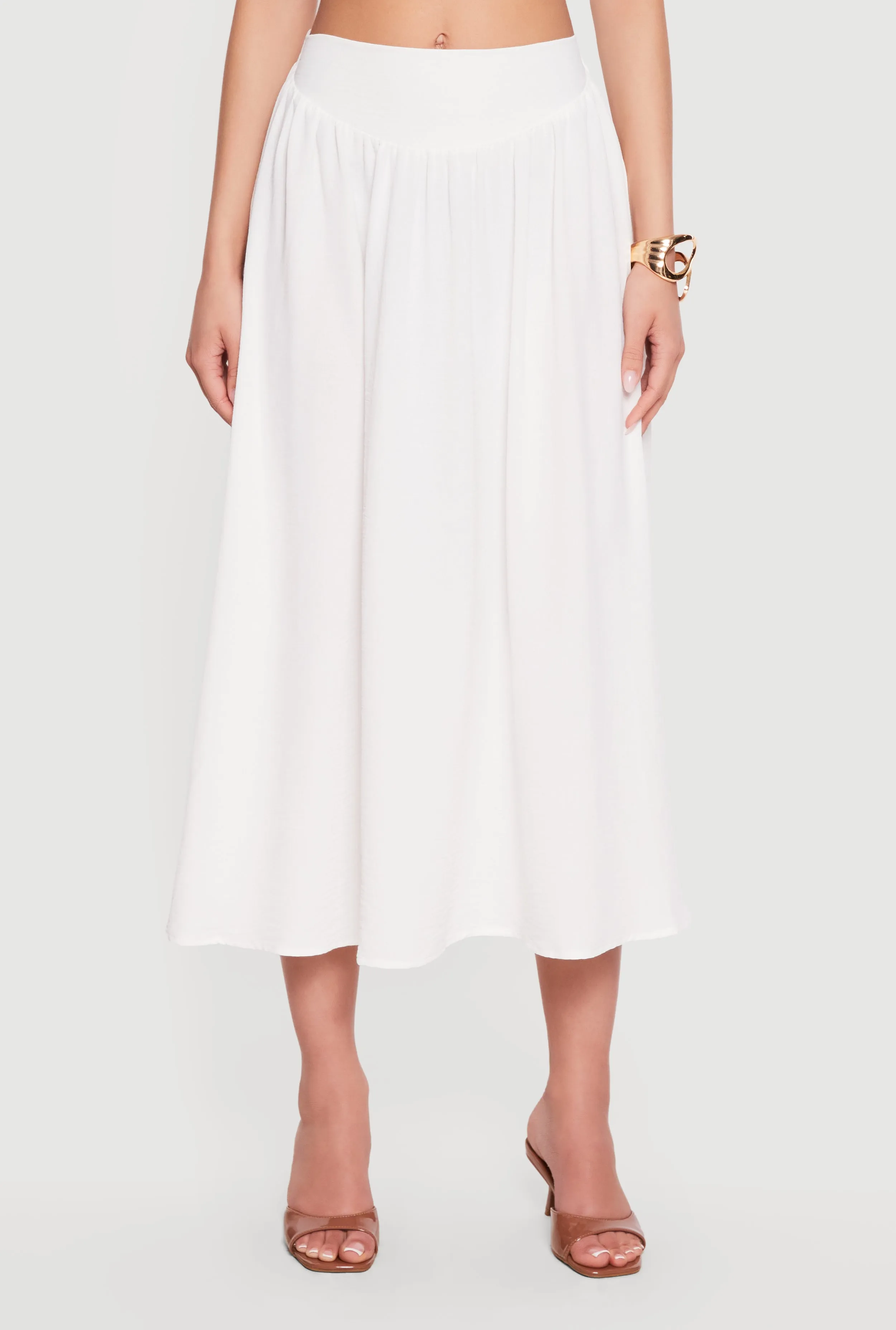 Crepe Knit High Waisted Midi Skirt sold by Rainbow product image thumbnail 3