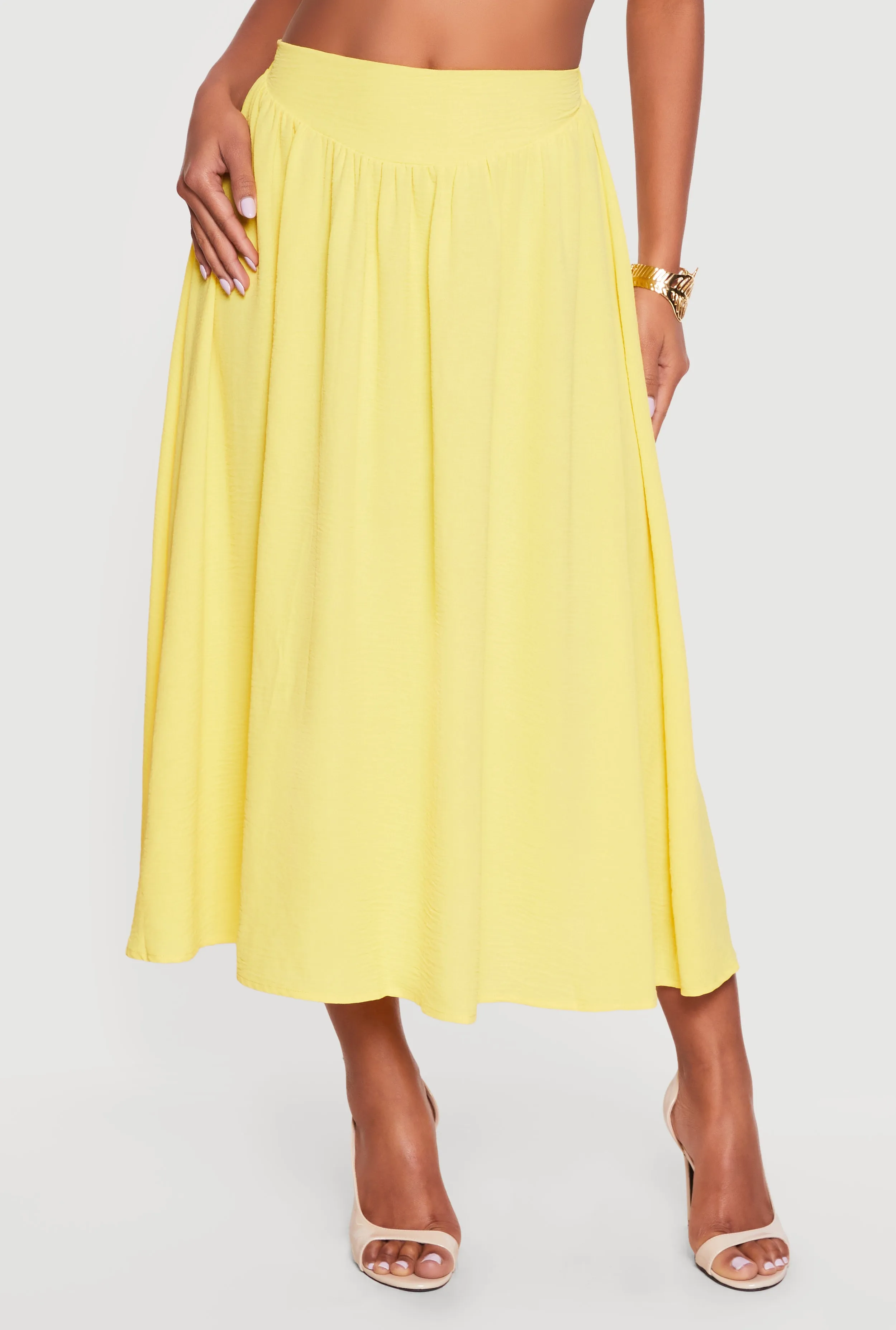 Crepe Knit High Waisted Midi Skirt sold by Rainbow product image thumbnail 3