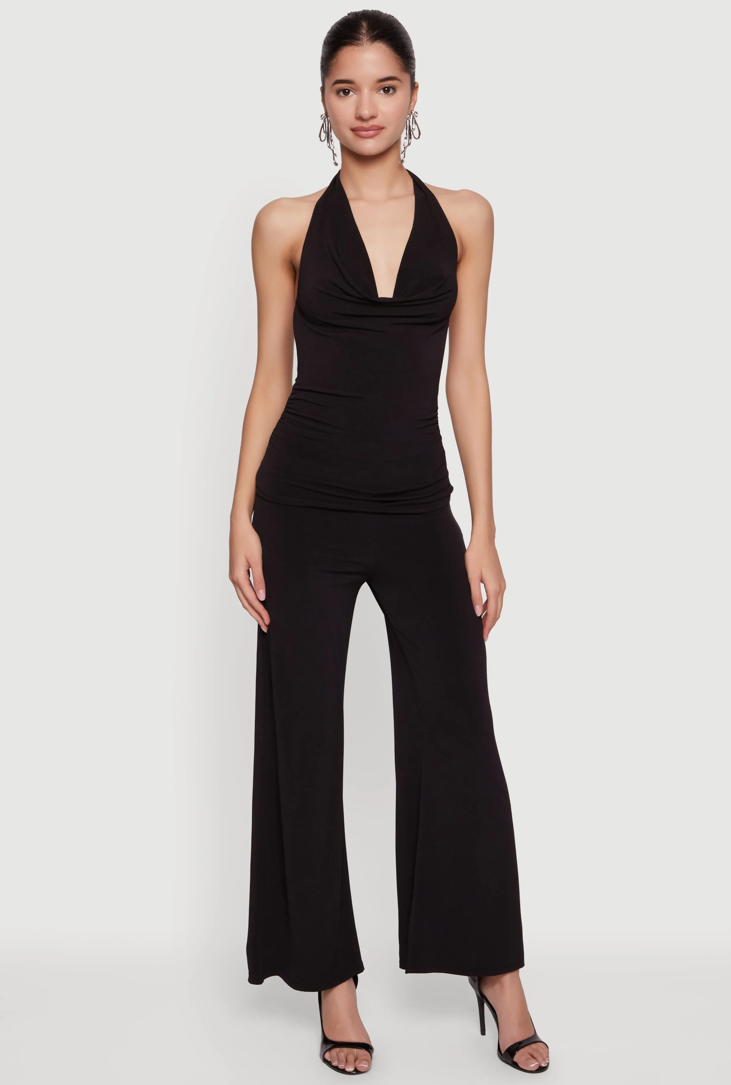 Cowl Halter Neck Side Ruched Top sold by Rainbow product image thumbnail 2