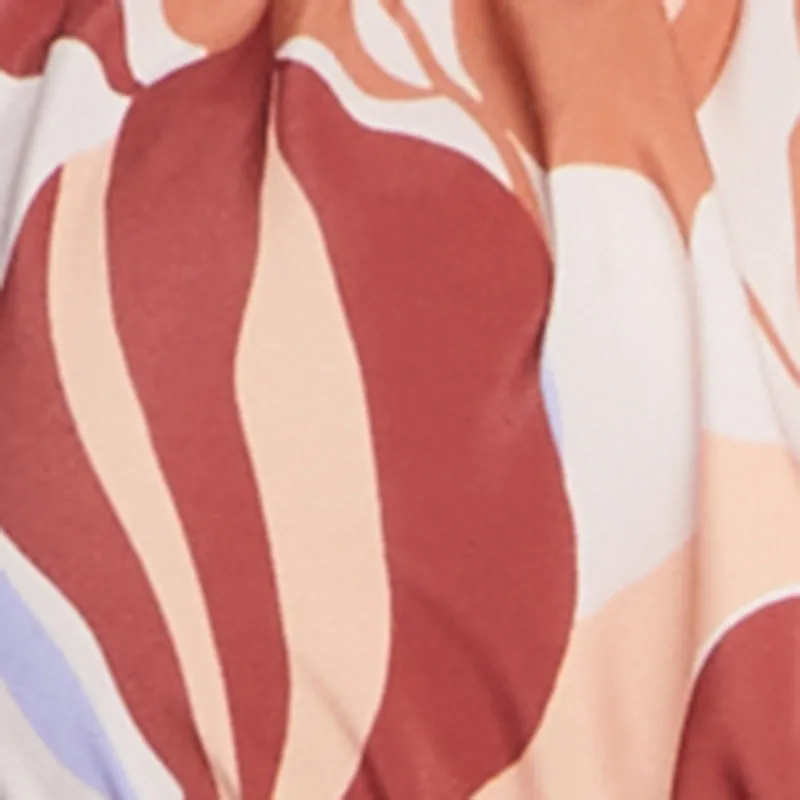 Plus Size Patterned Bubble Sleeve Tiered Maxi Dress sold by Rainbow product image thumbnail 4